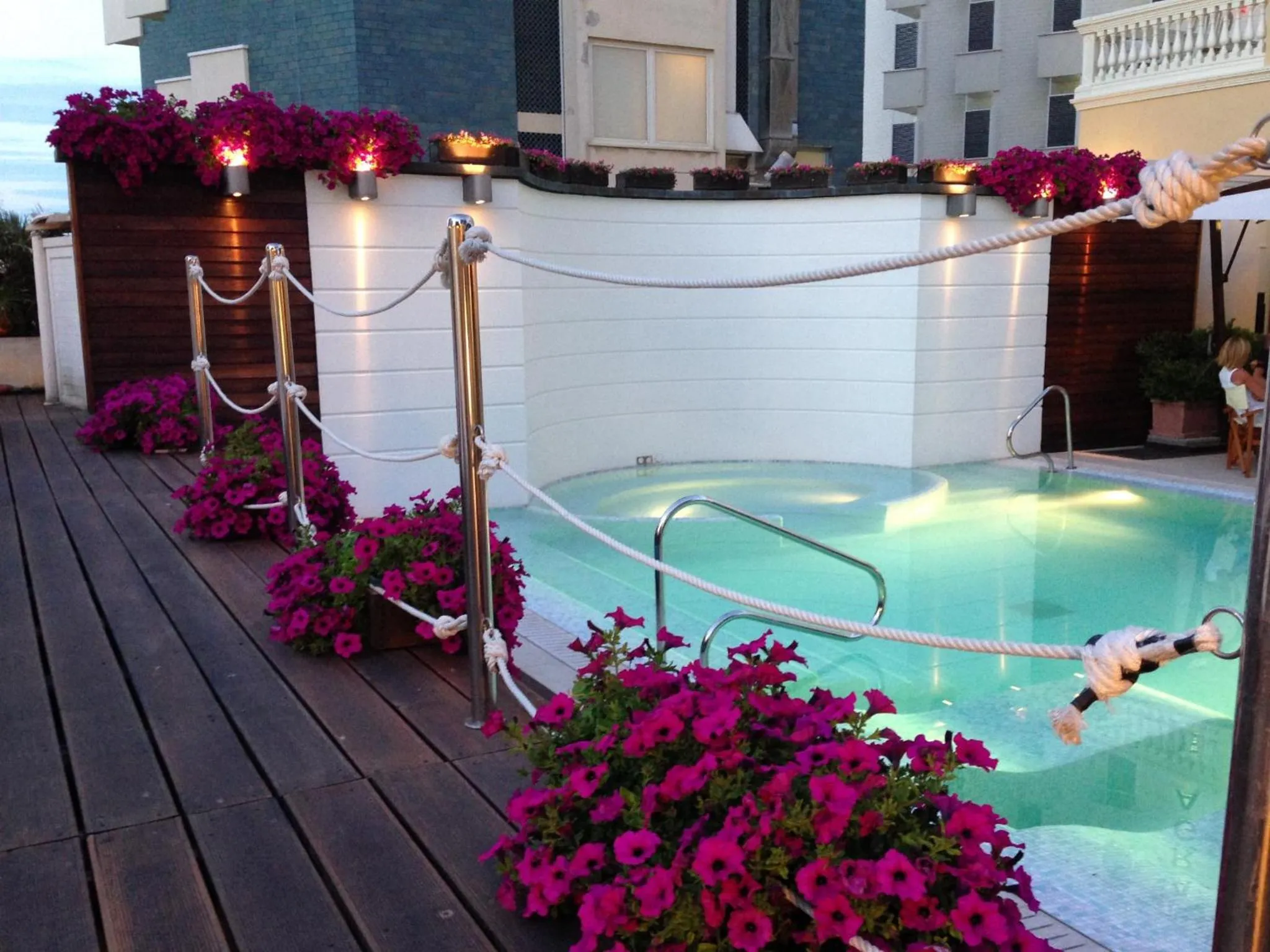 Pool view in Novecento Suite Hotel