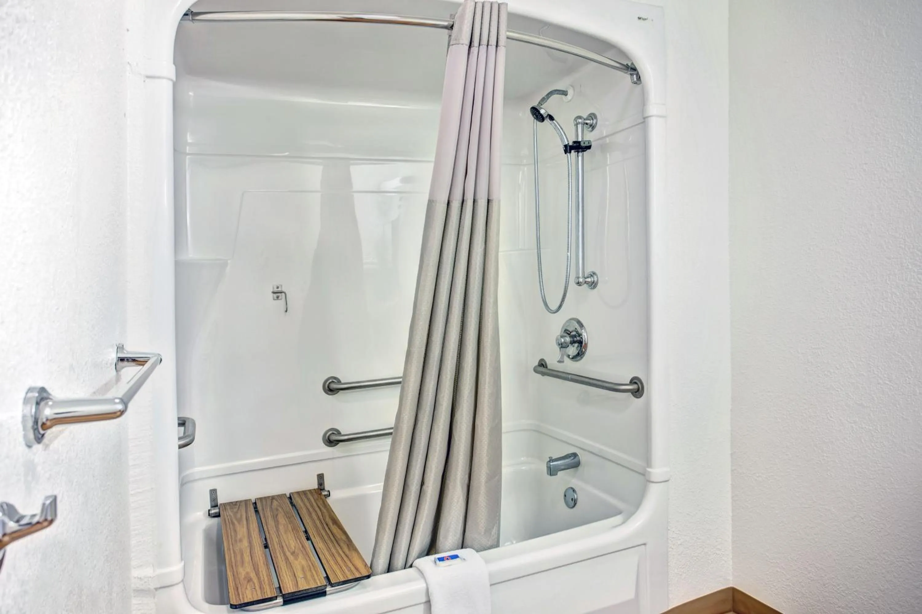 Shower in Travelodge by Wyndham Fayetteville