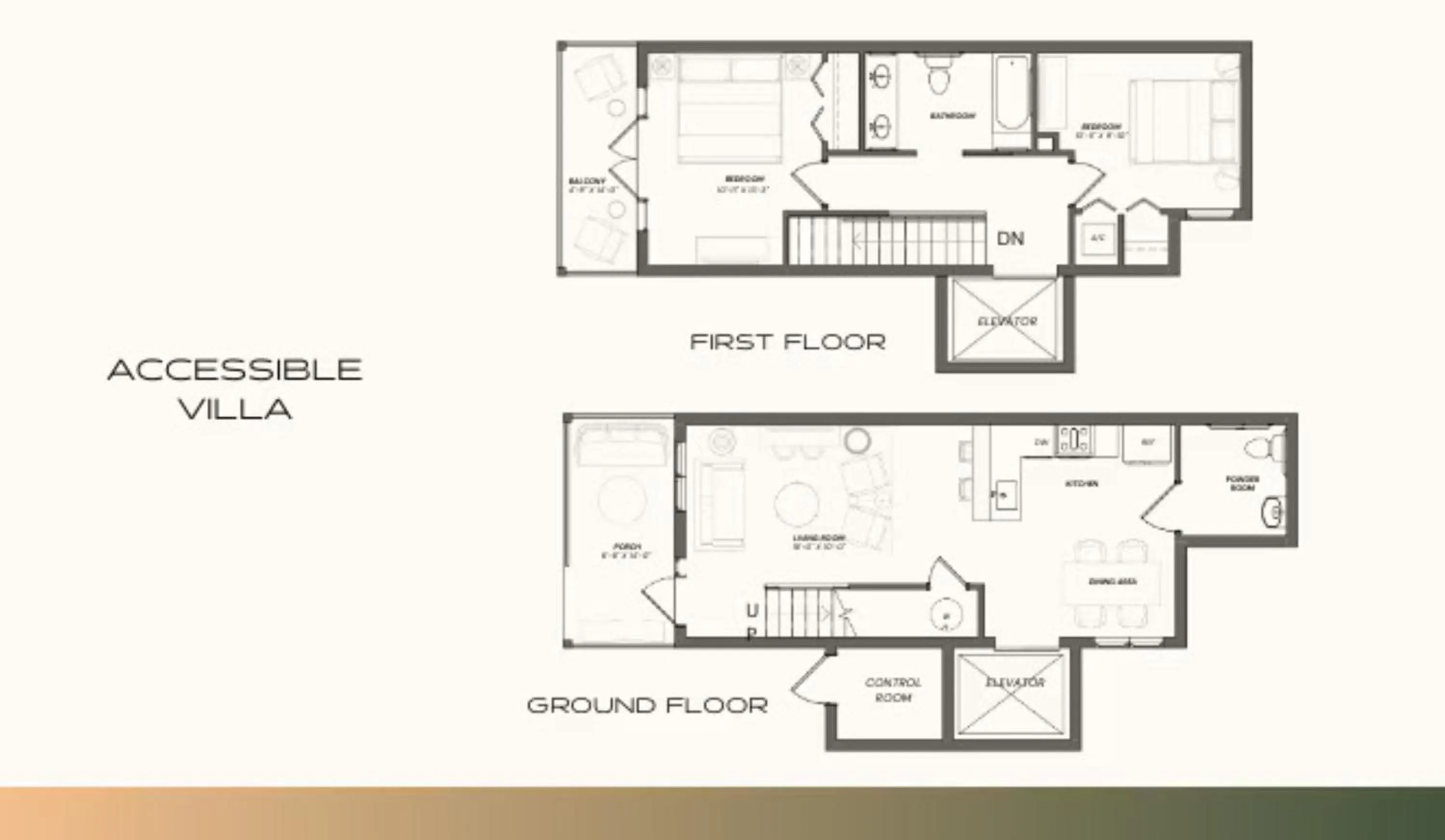 Floor plan in Bayside Villas by Islander Resort
