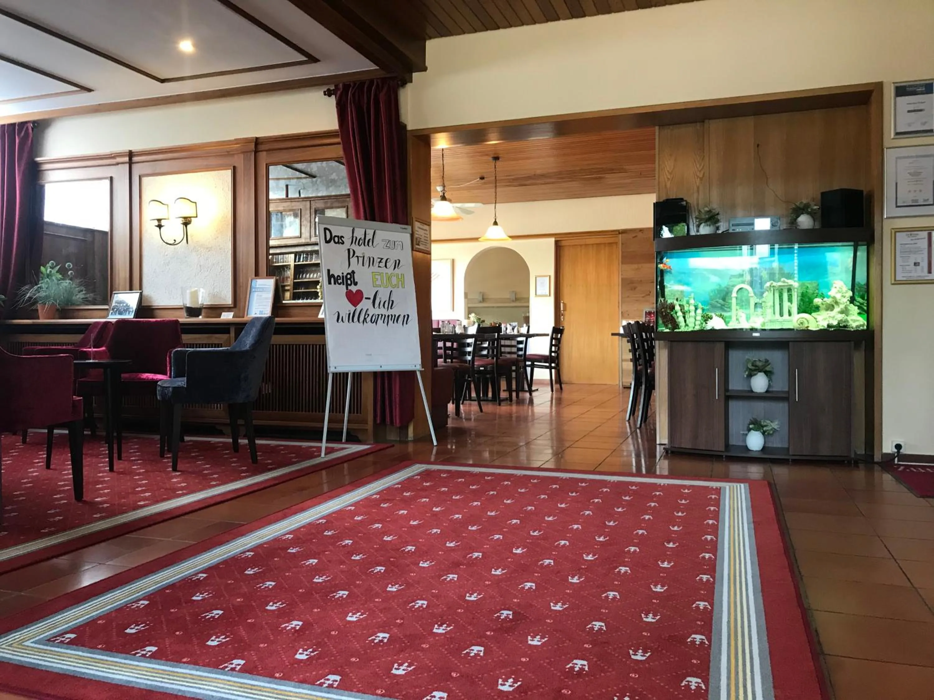 Lobby or reception in Hotel Zum Prinzen Sinsheim