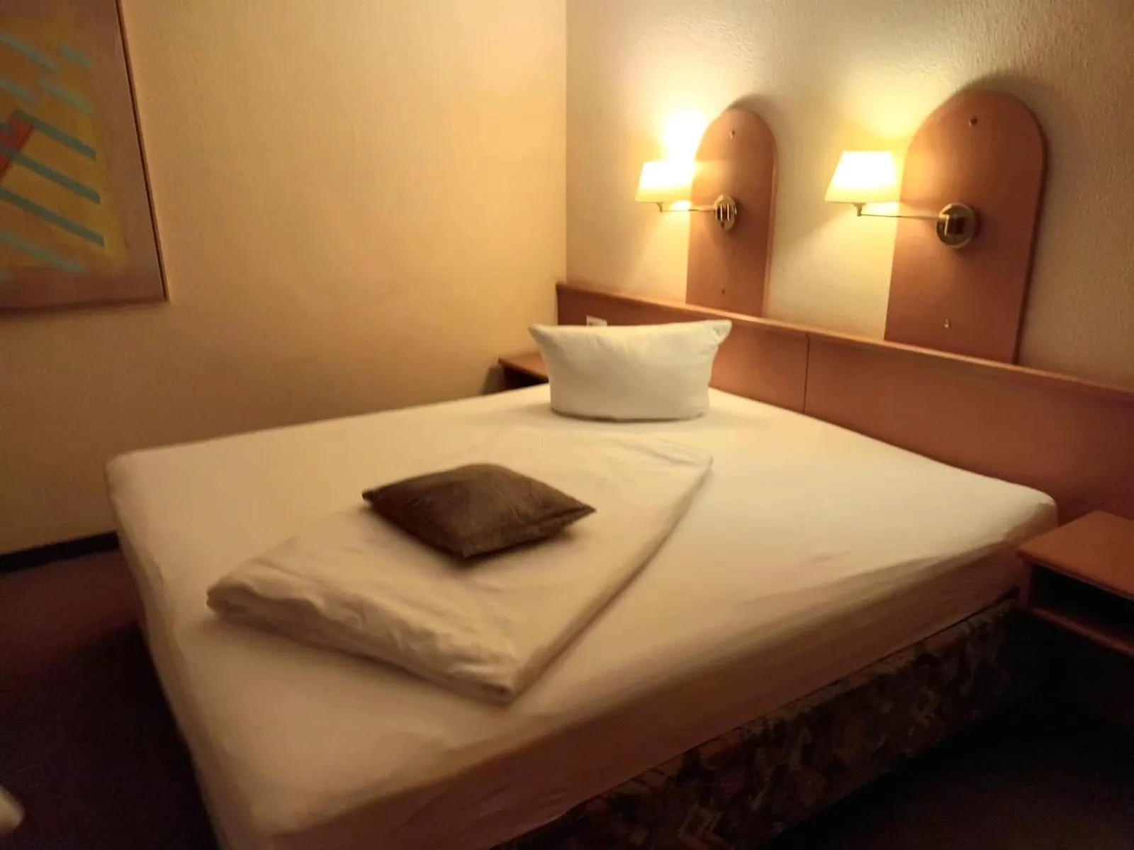 Bed in Hotel Zum Prinzen Sinsheim