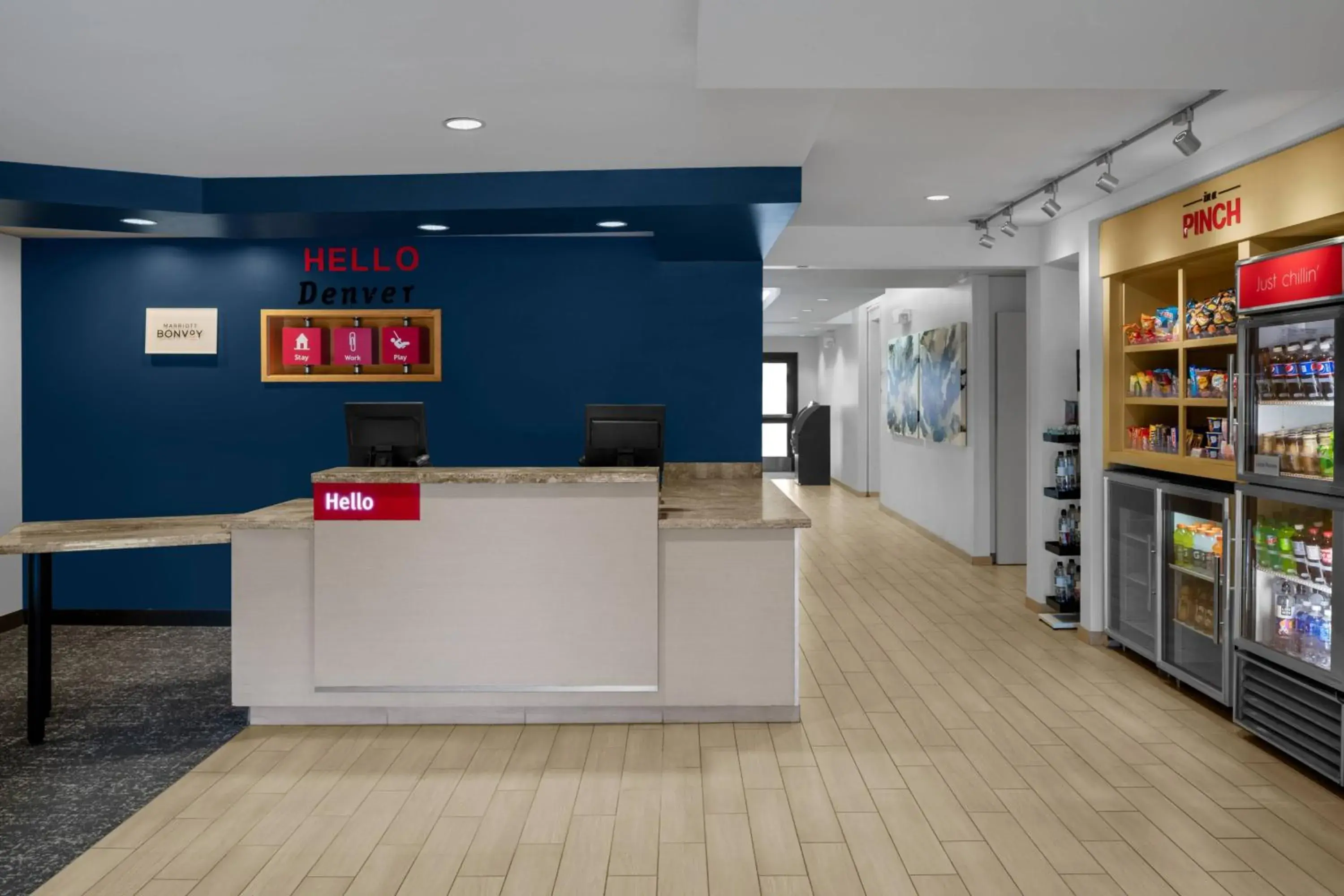 Lobby or reception in TownPlaces Suite Denver Airport at Gateway Park Lobby or reception in TownPlaces Suite Denver Airport at Gateway Park