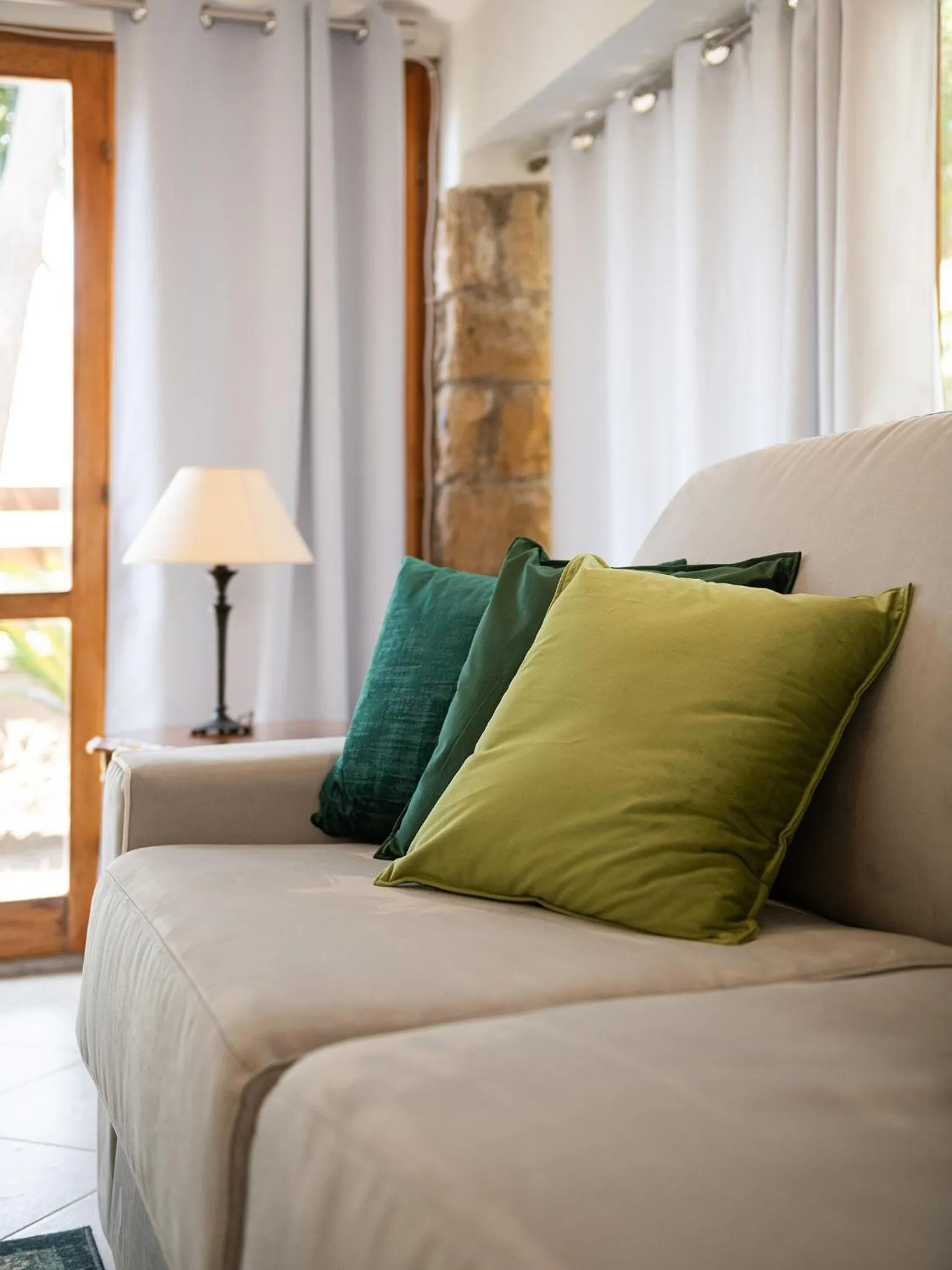 Living room, Bed in Villa Iole Apartment