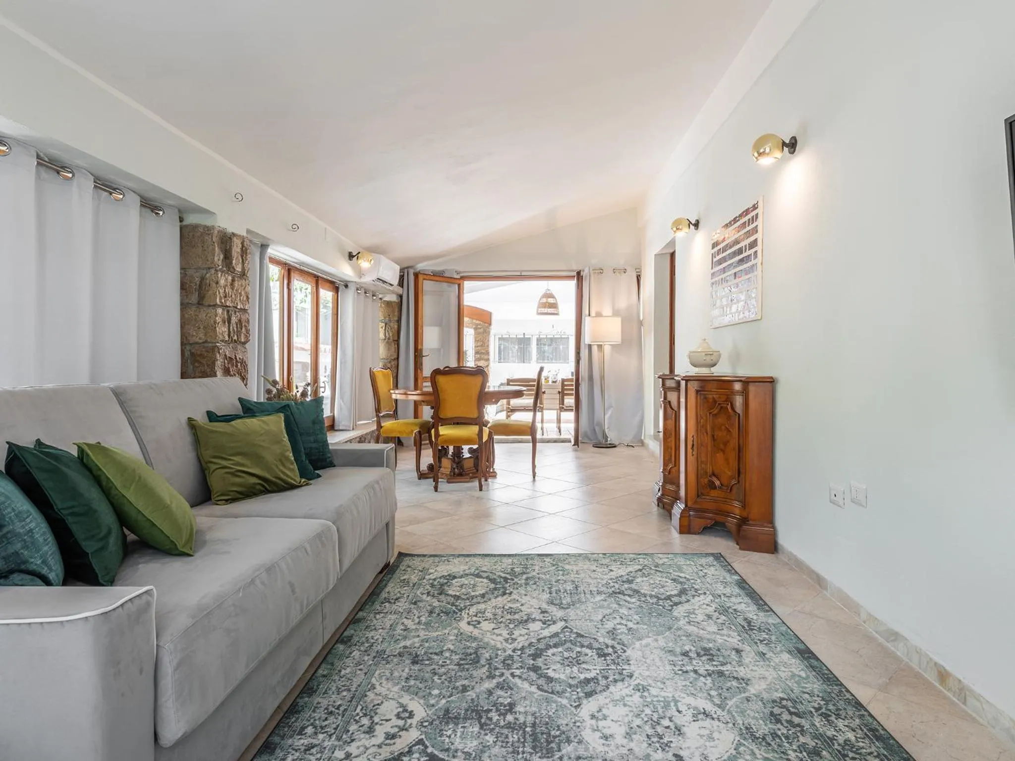 Living room in Villa Iole Apartment