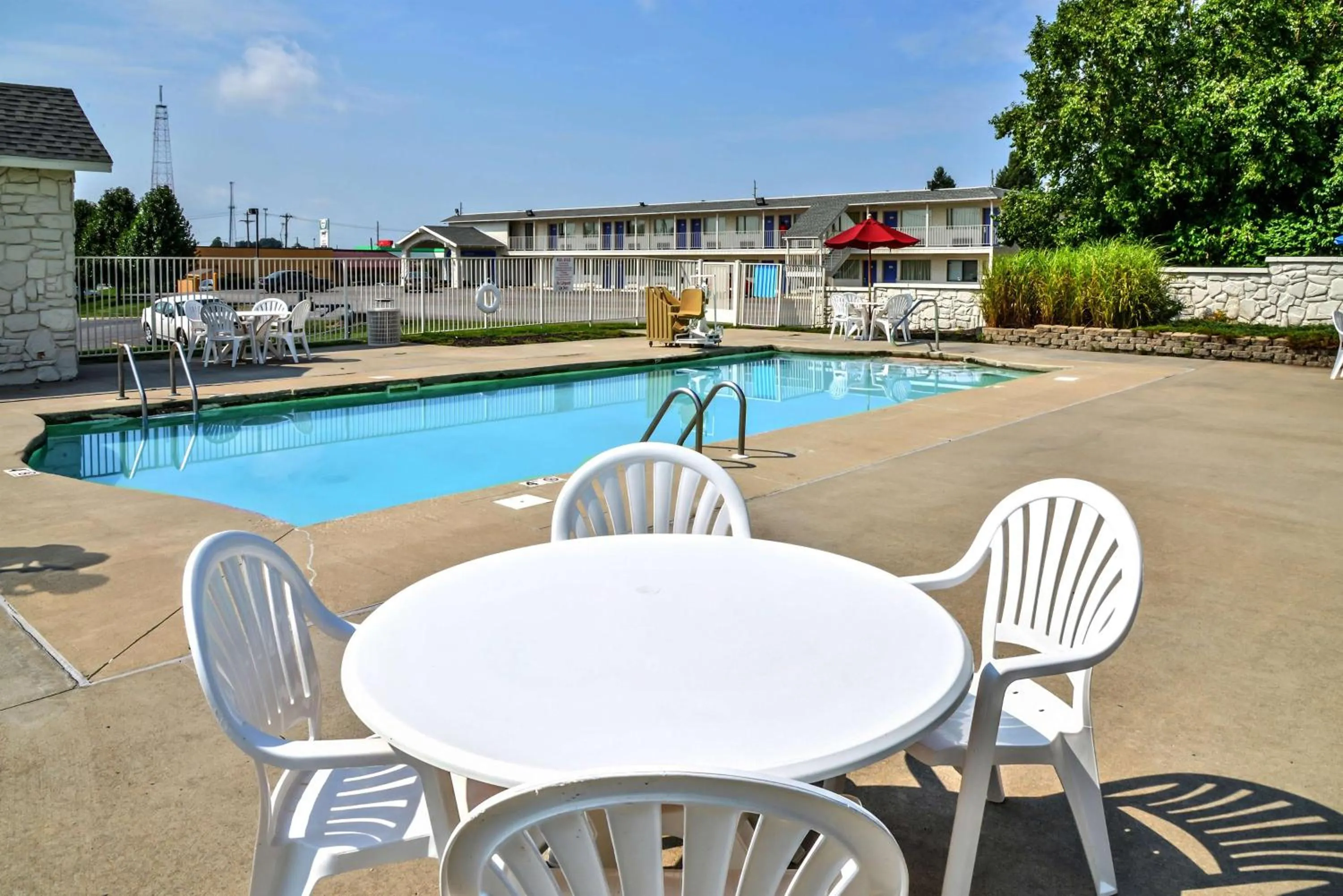 Pool view in Motel 6-Saint Joseph, MO