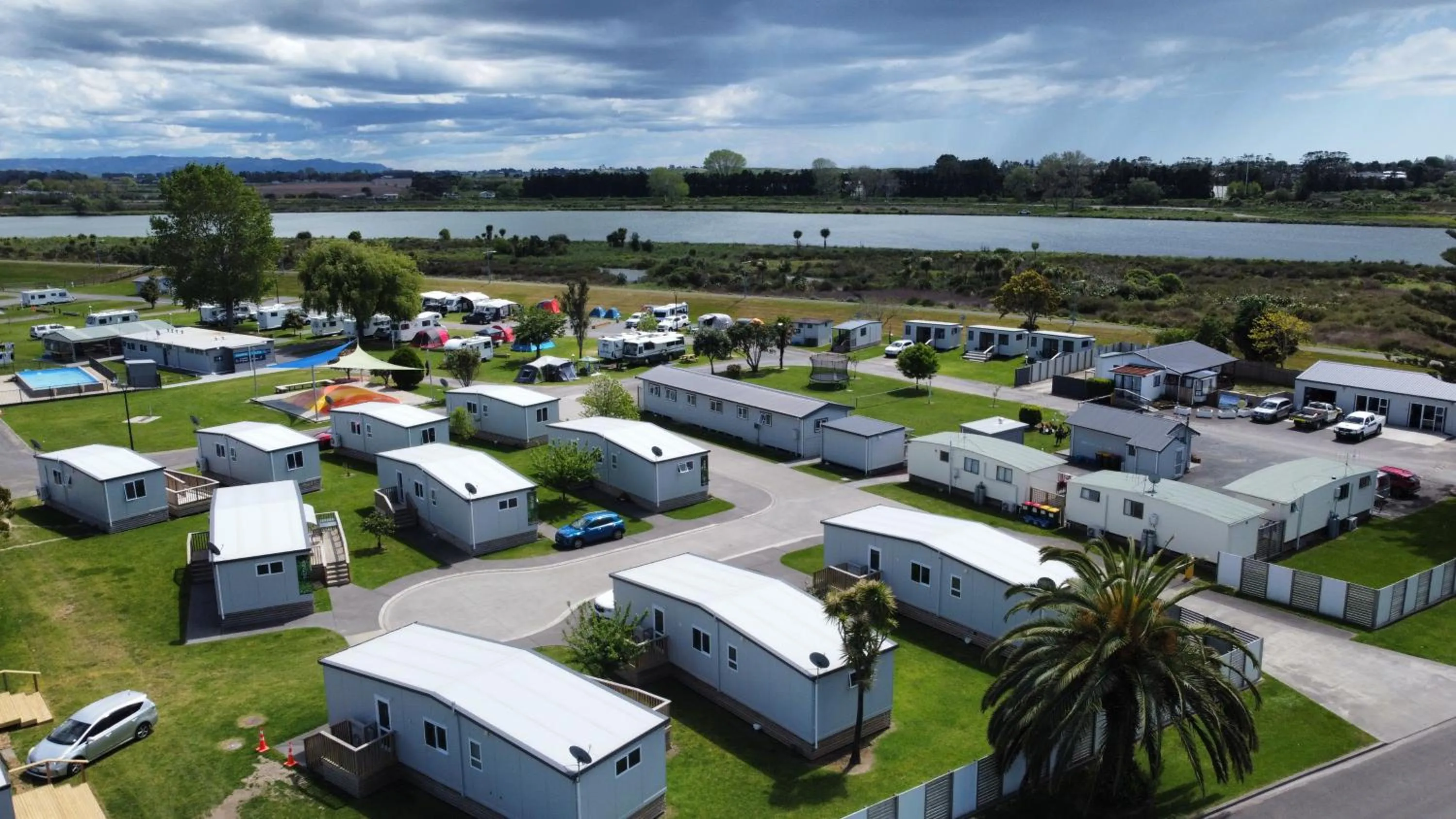 Property building in Riverside Whakatane Holiday Park