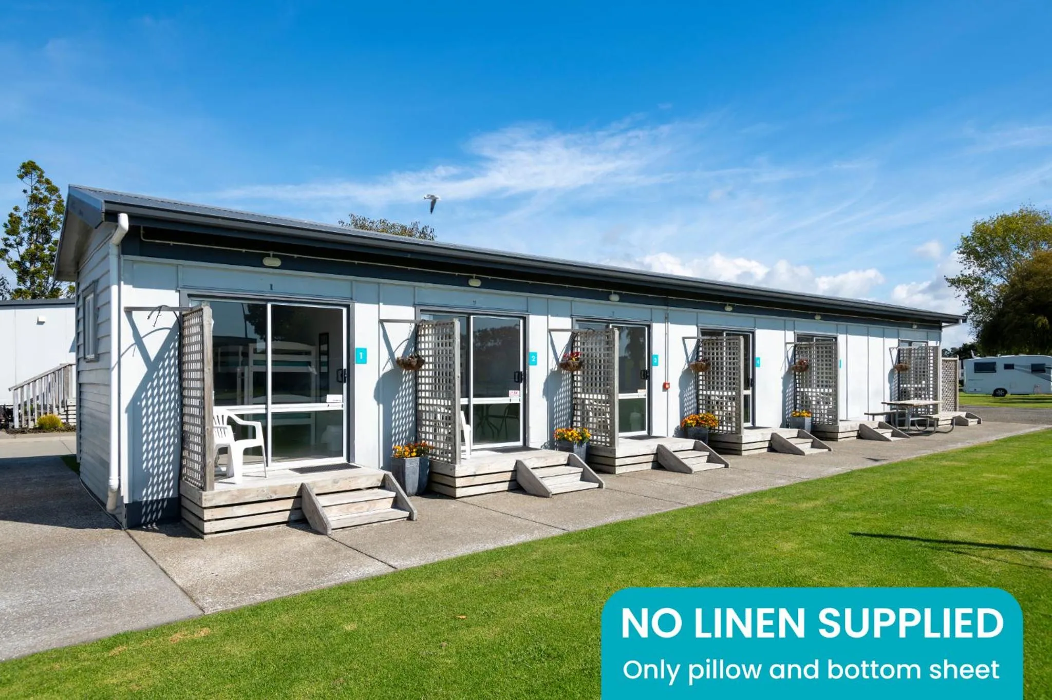 Property building in Riverside Whakatane Holiday Park