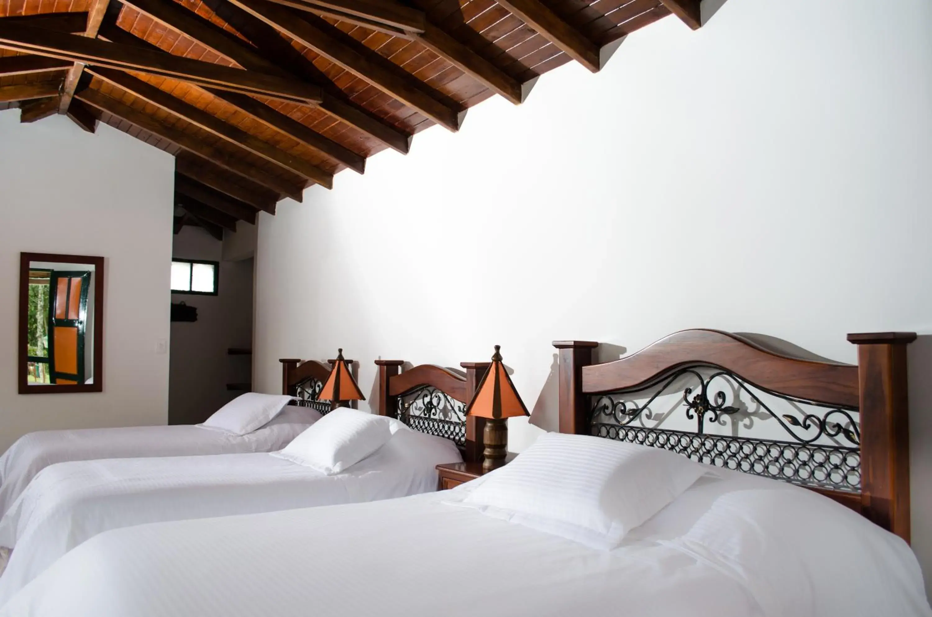 Bed in Finca Hotel Valparaíso Bed in Finca Hotel Valparaíso