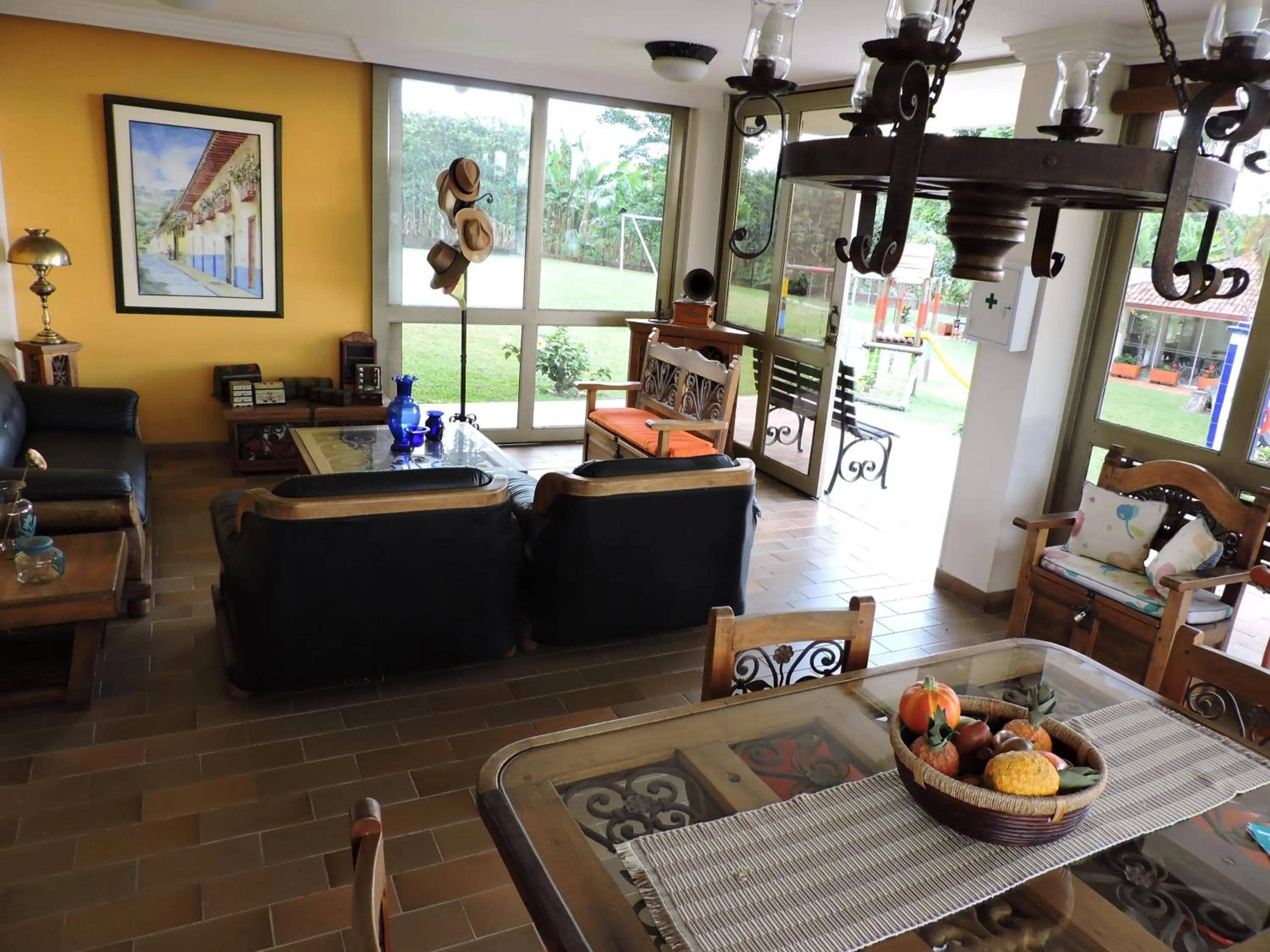 Seating area in Finca Hotel Valparaíso