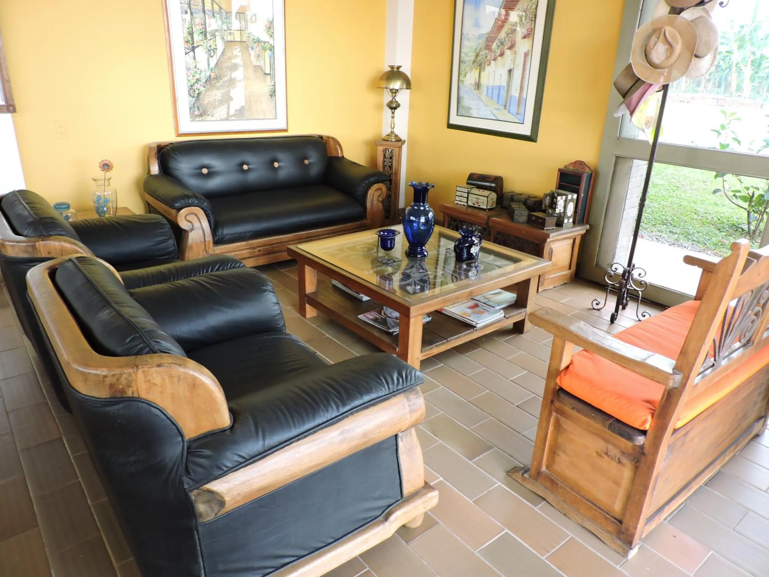 Seating area in Finca Hotel Valparaíso