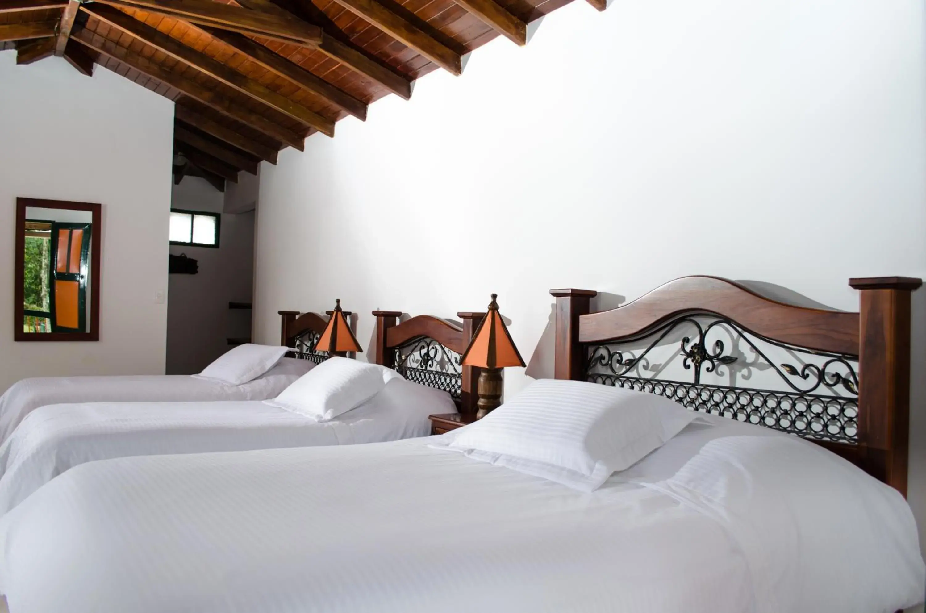 Bed in Finca Hotel Valparaíso Bed in Finca Hotel Valparaíso