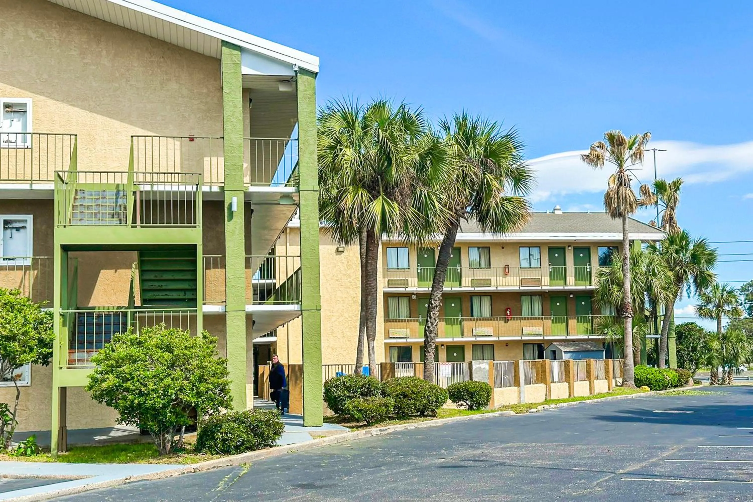 Property building in OYO Hotel Mobile, AL I-65 at Airport Blvd