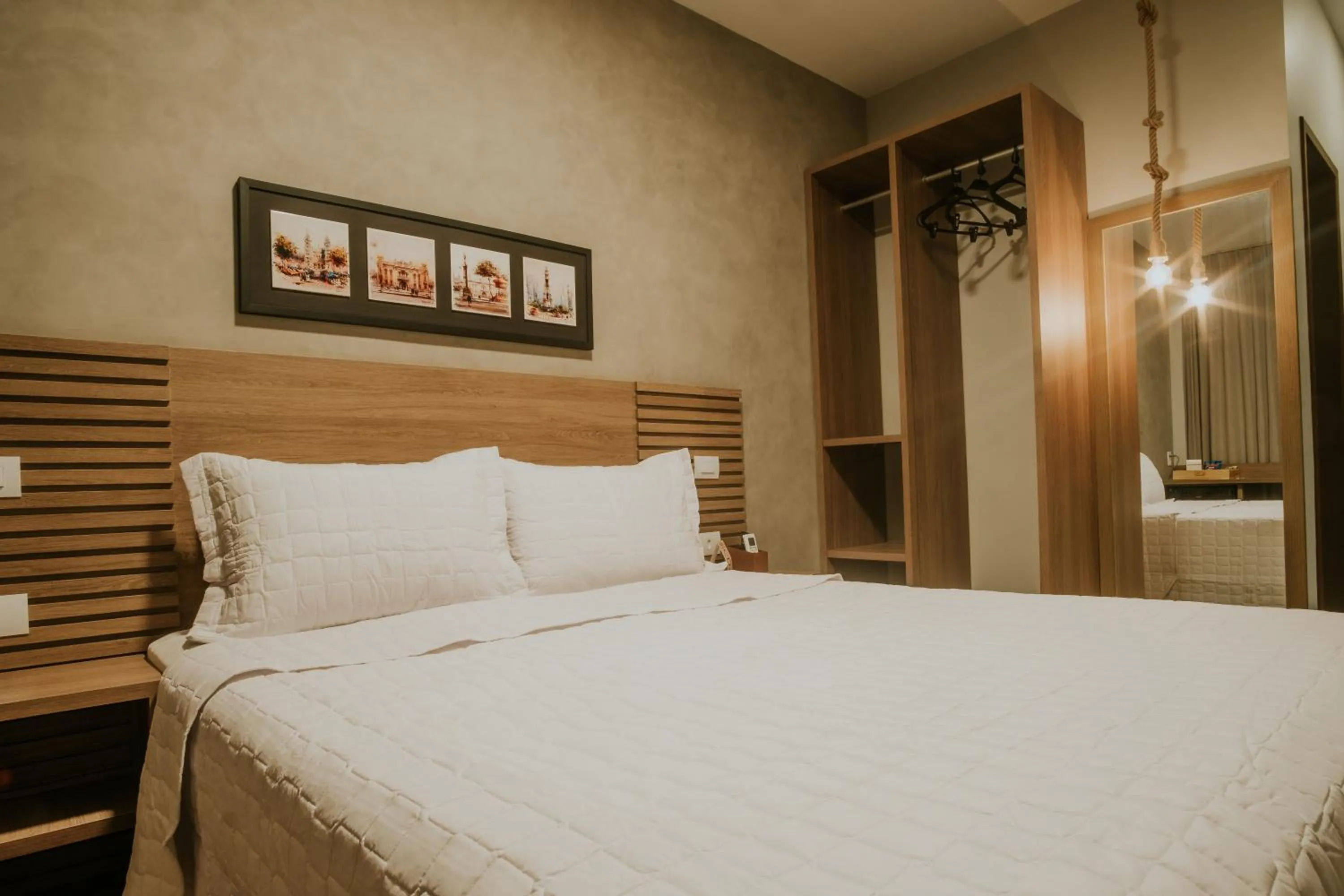 Bed in Pousada Encantare