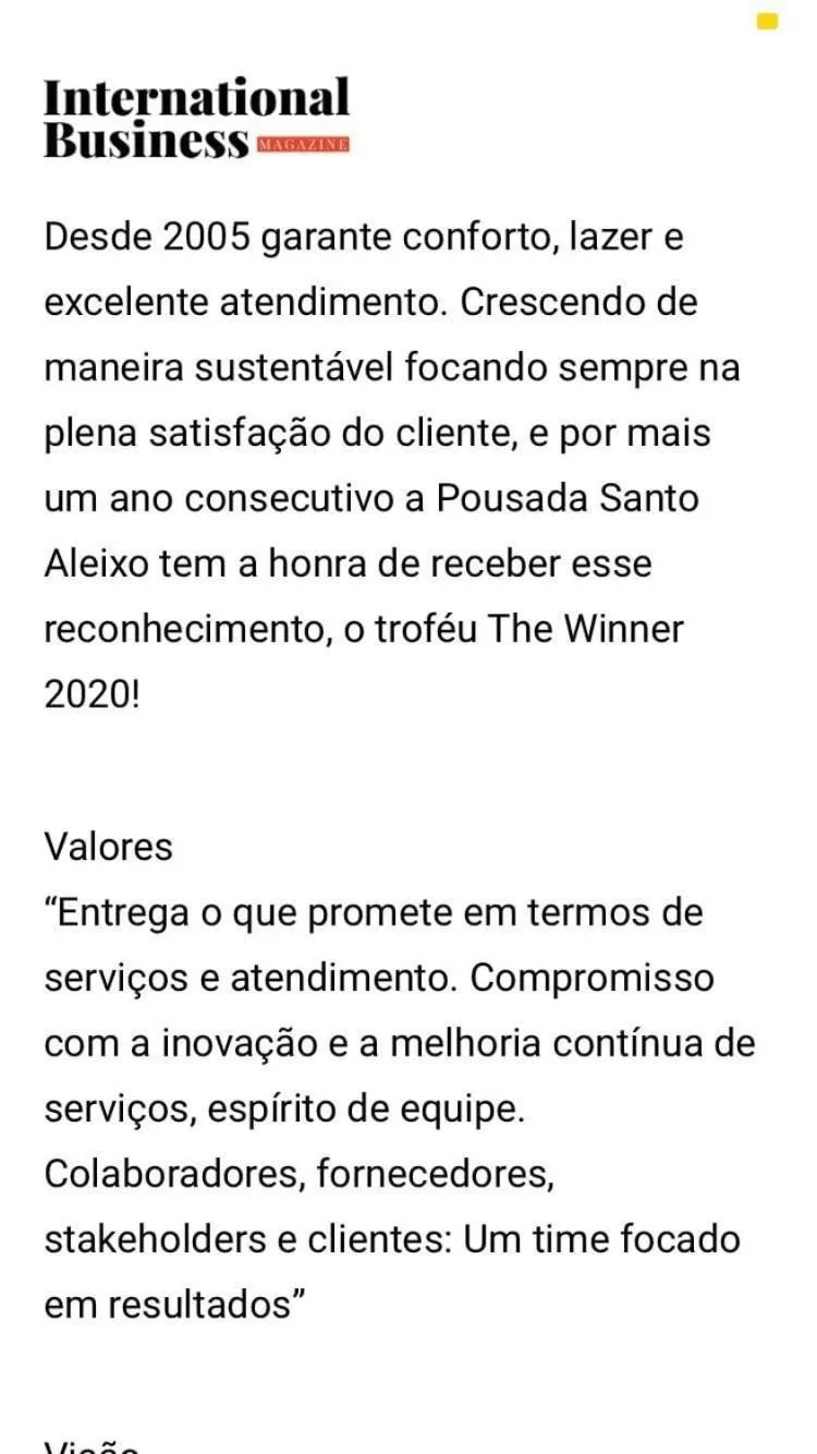 Pousada Santo Aleixo