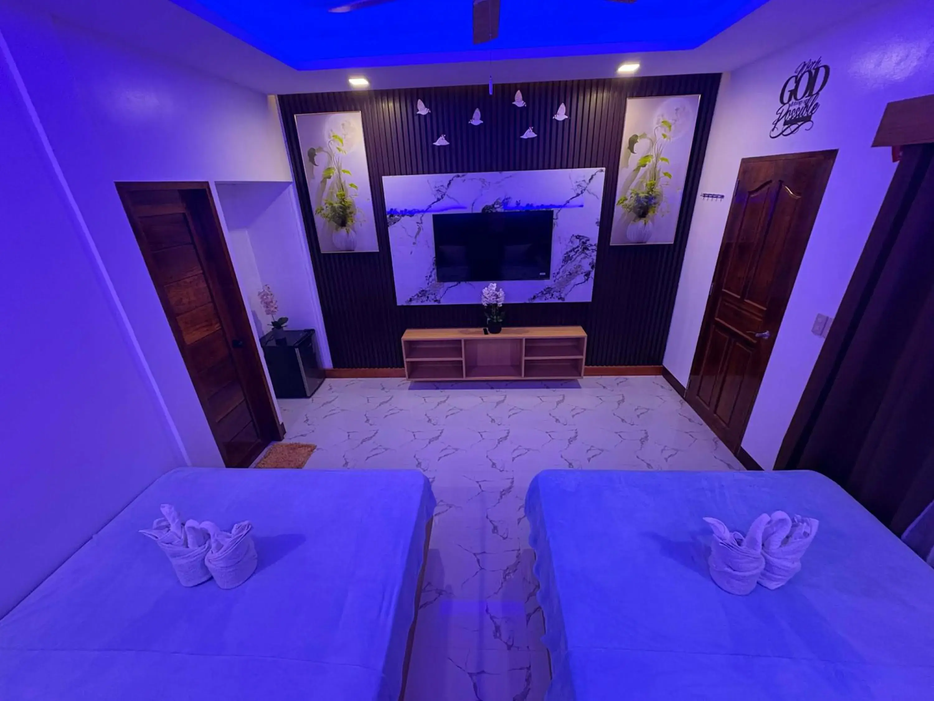 TV and multimedia, Bed in Mina Grande Beach Cottages TV and multimedia, Bed in Mina Grande Beach Cottages