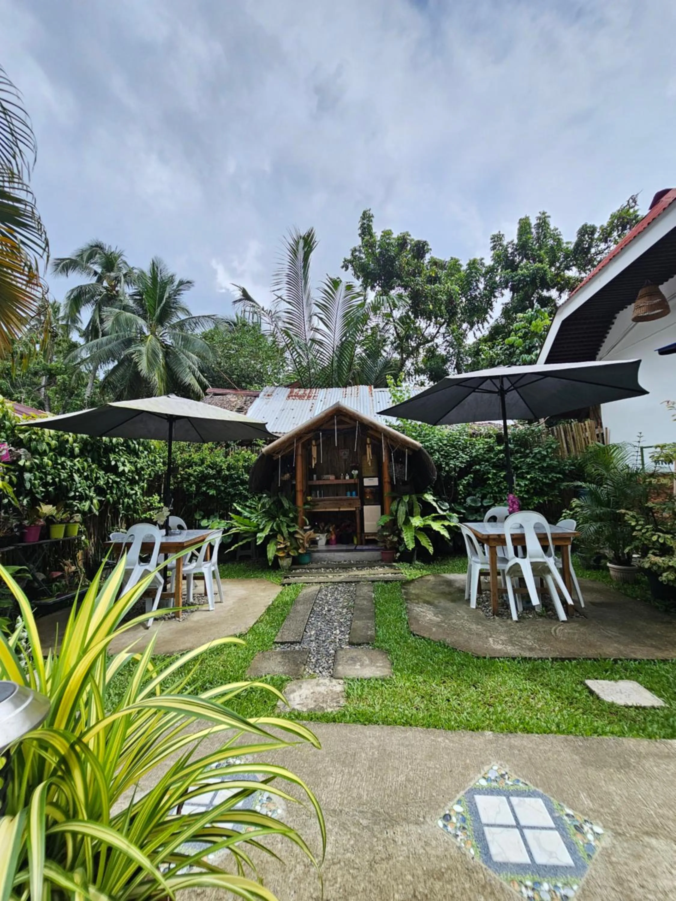 Garden view in Mina Grande Beach Cottages