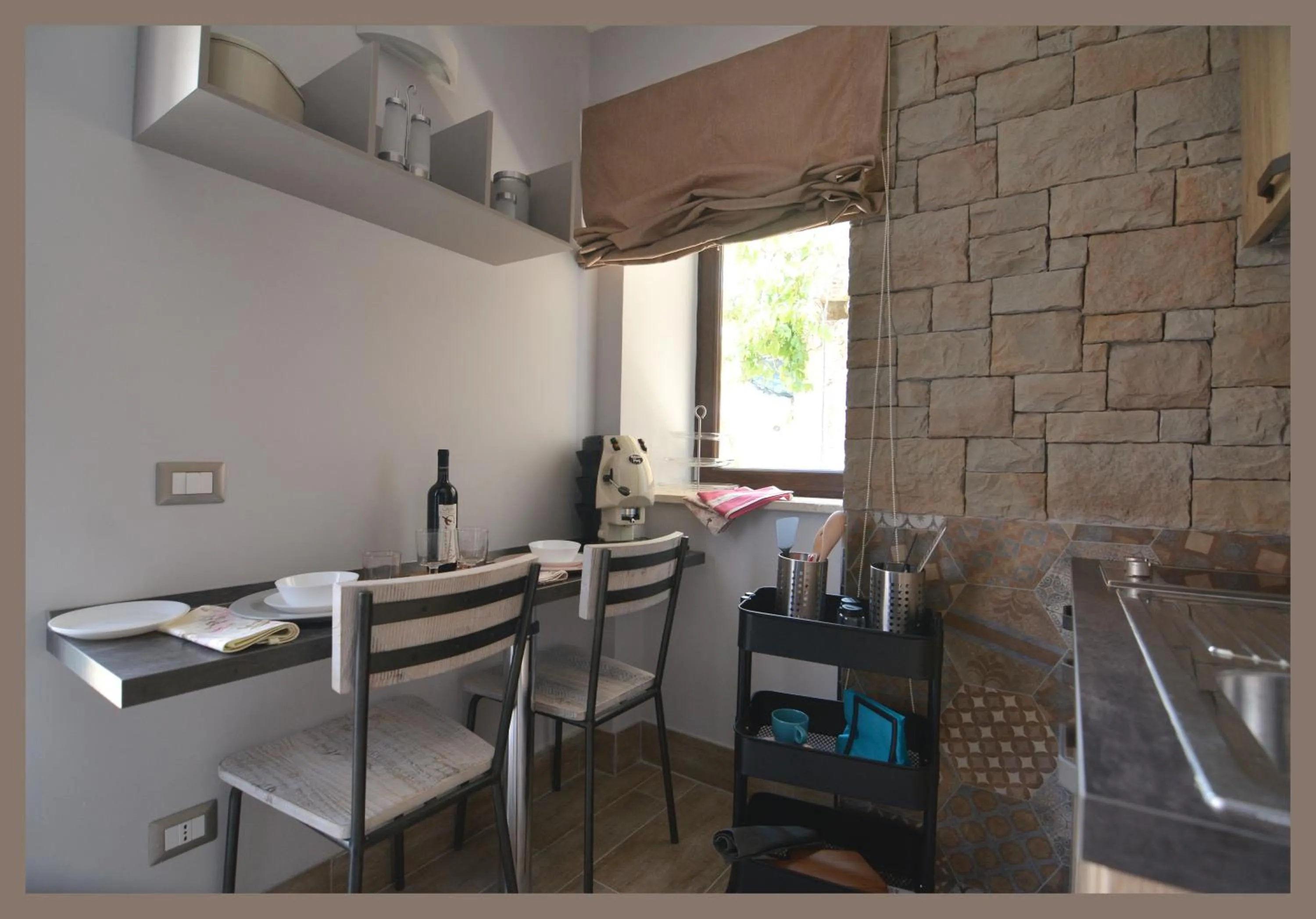 Dining area in B&b Slow life