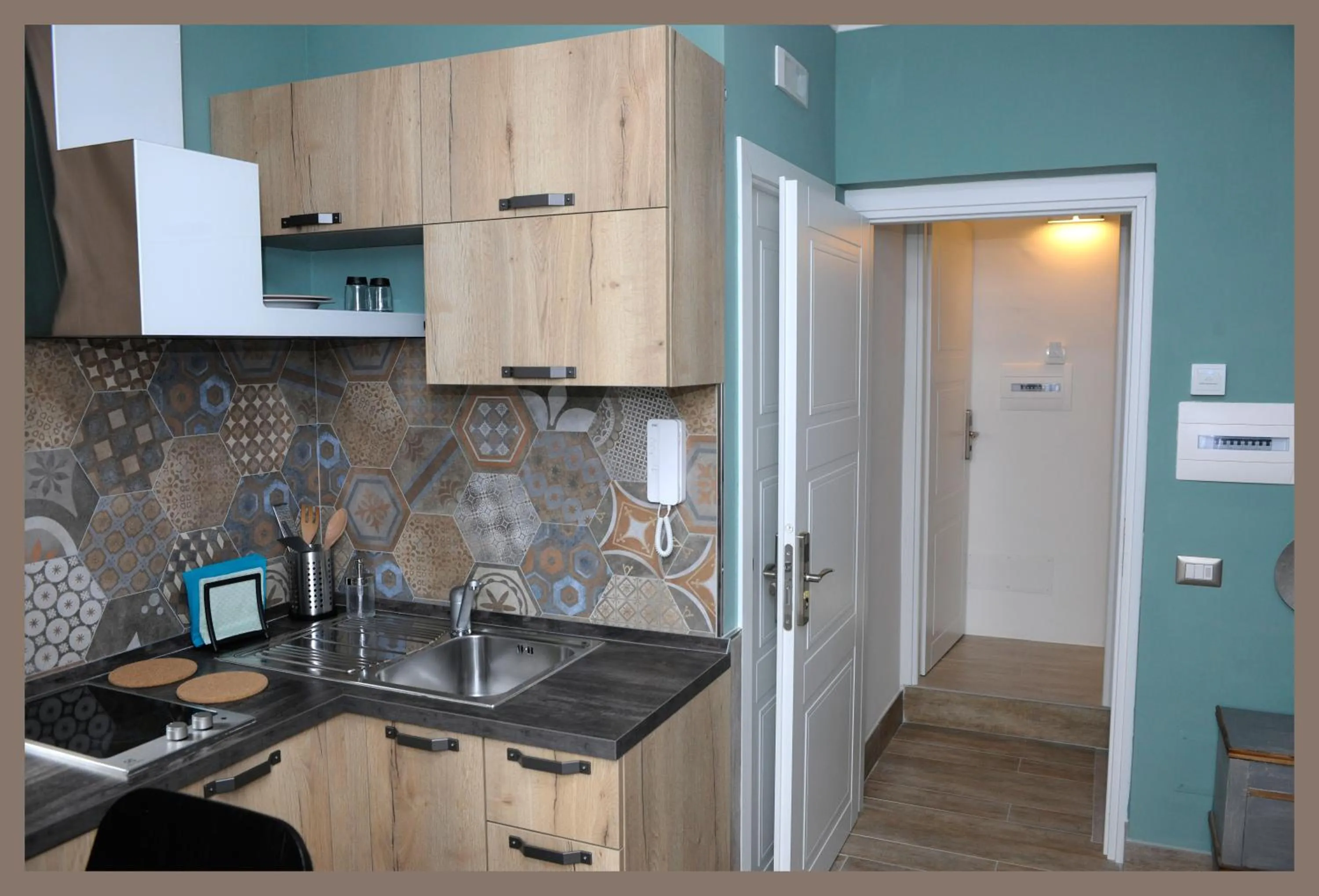 Kitchen or kitchenette in B&b Slow life