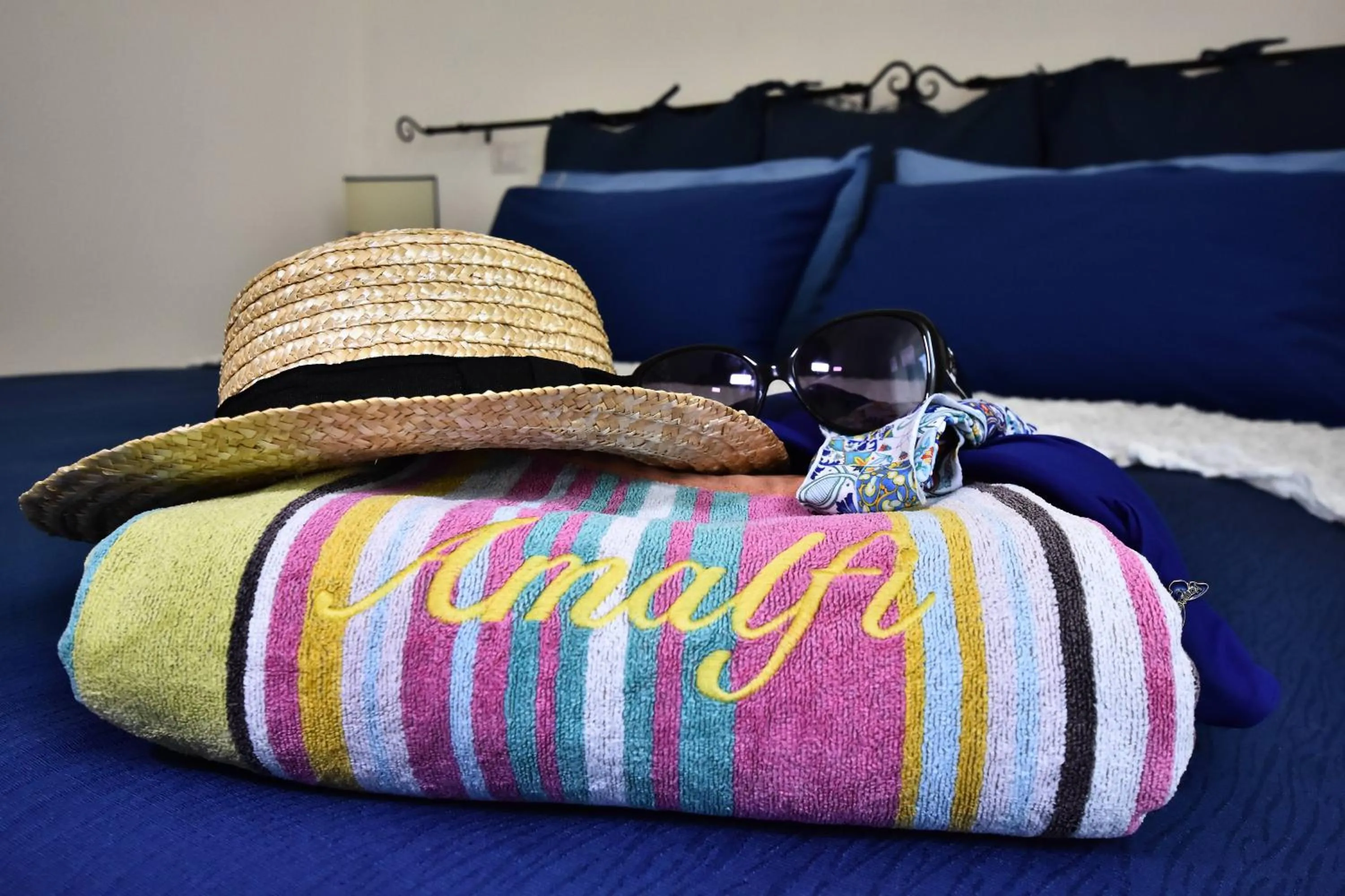 Bed in Il Gelsomino Amalfi