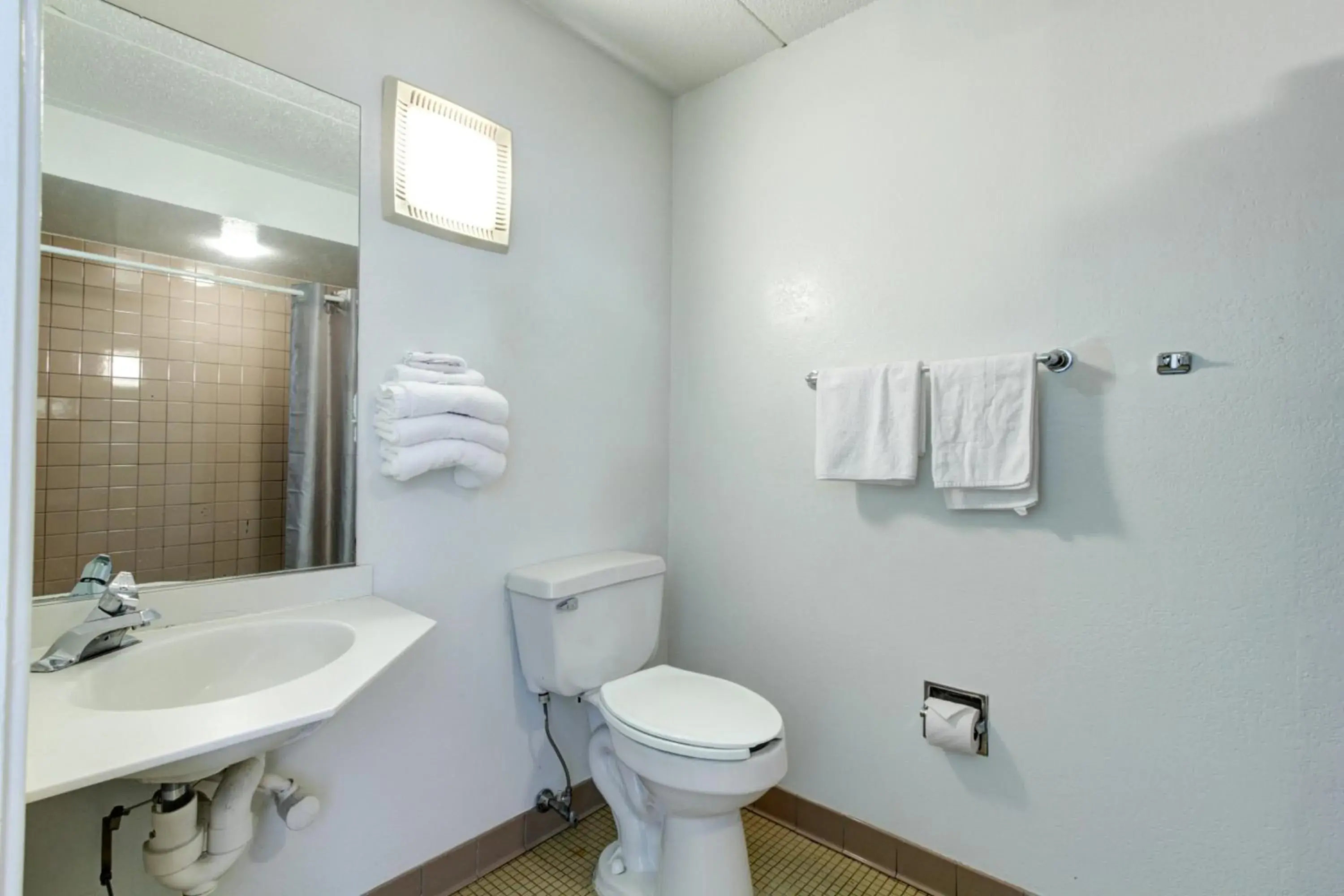Toilet, Bathroom in Motel 6 Portland, ME