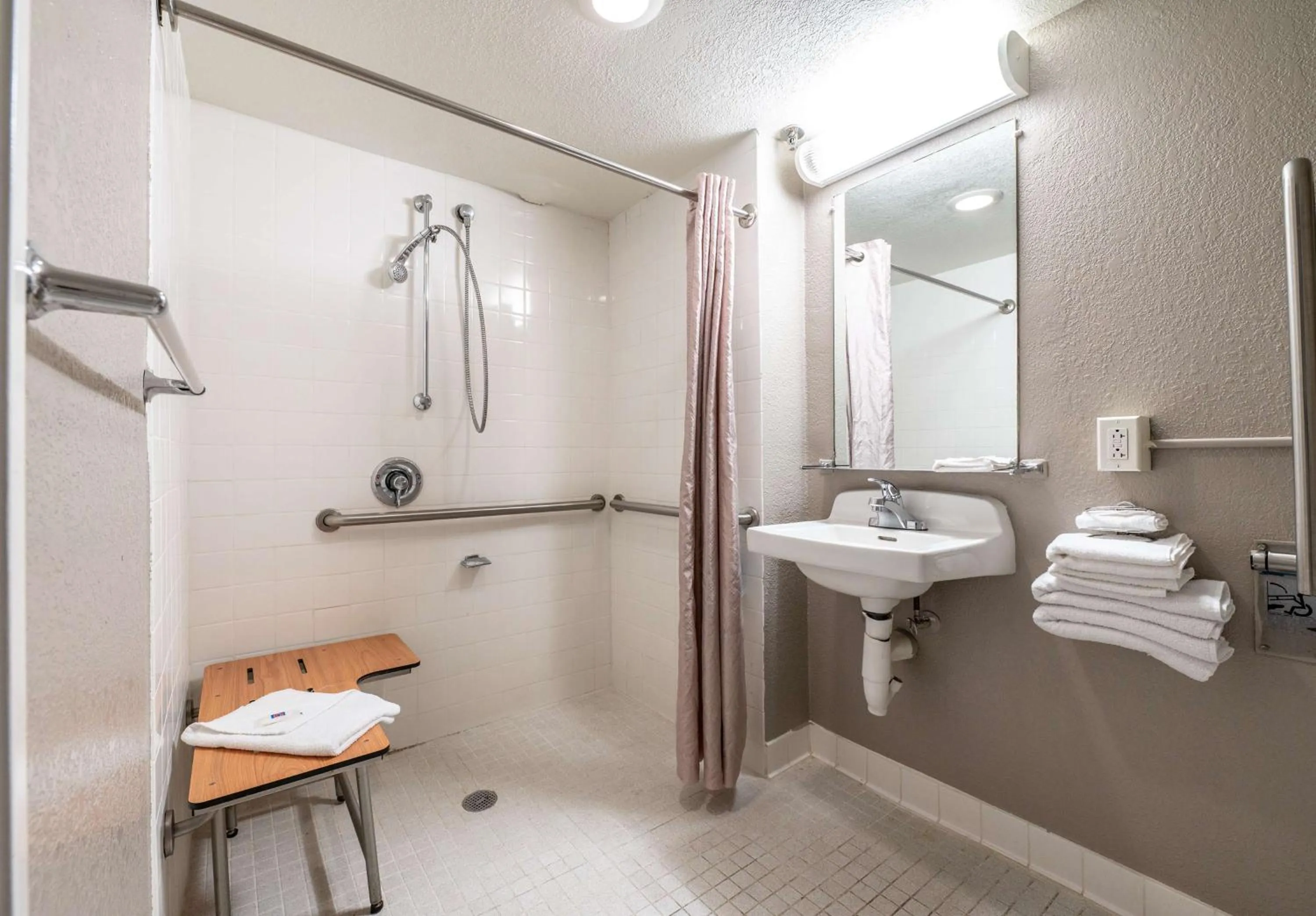 Bathroom in Motel 6-Branford, CT - New Haven