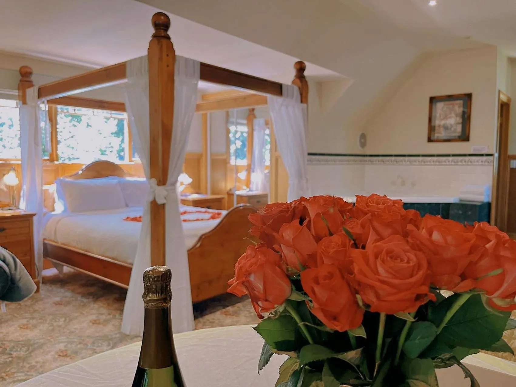 Bed in Arnica Views Summit Retreat