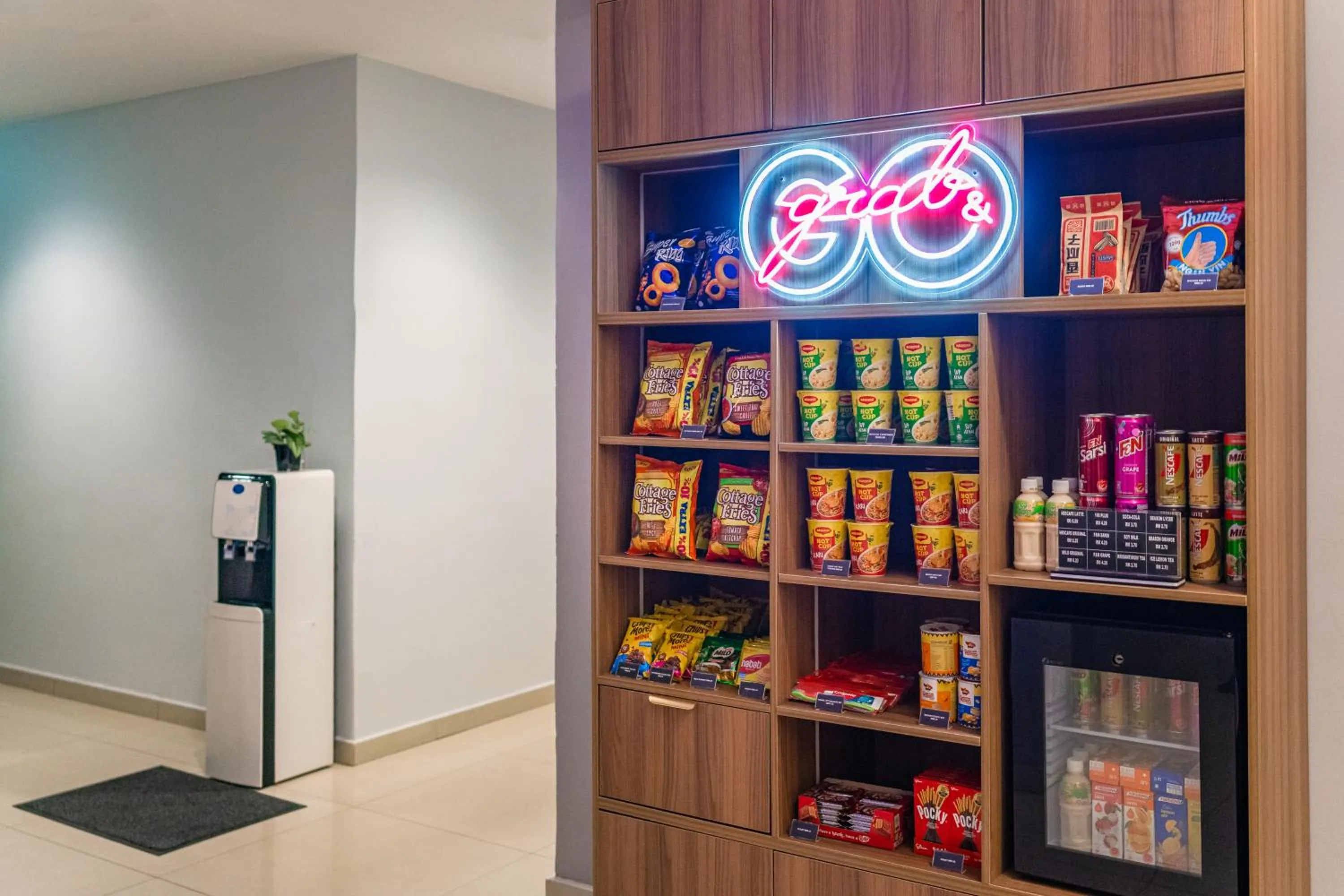 Food and drinks in Tune Hotel Georgetown Penang