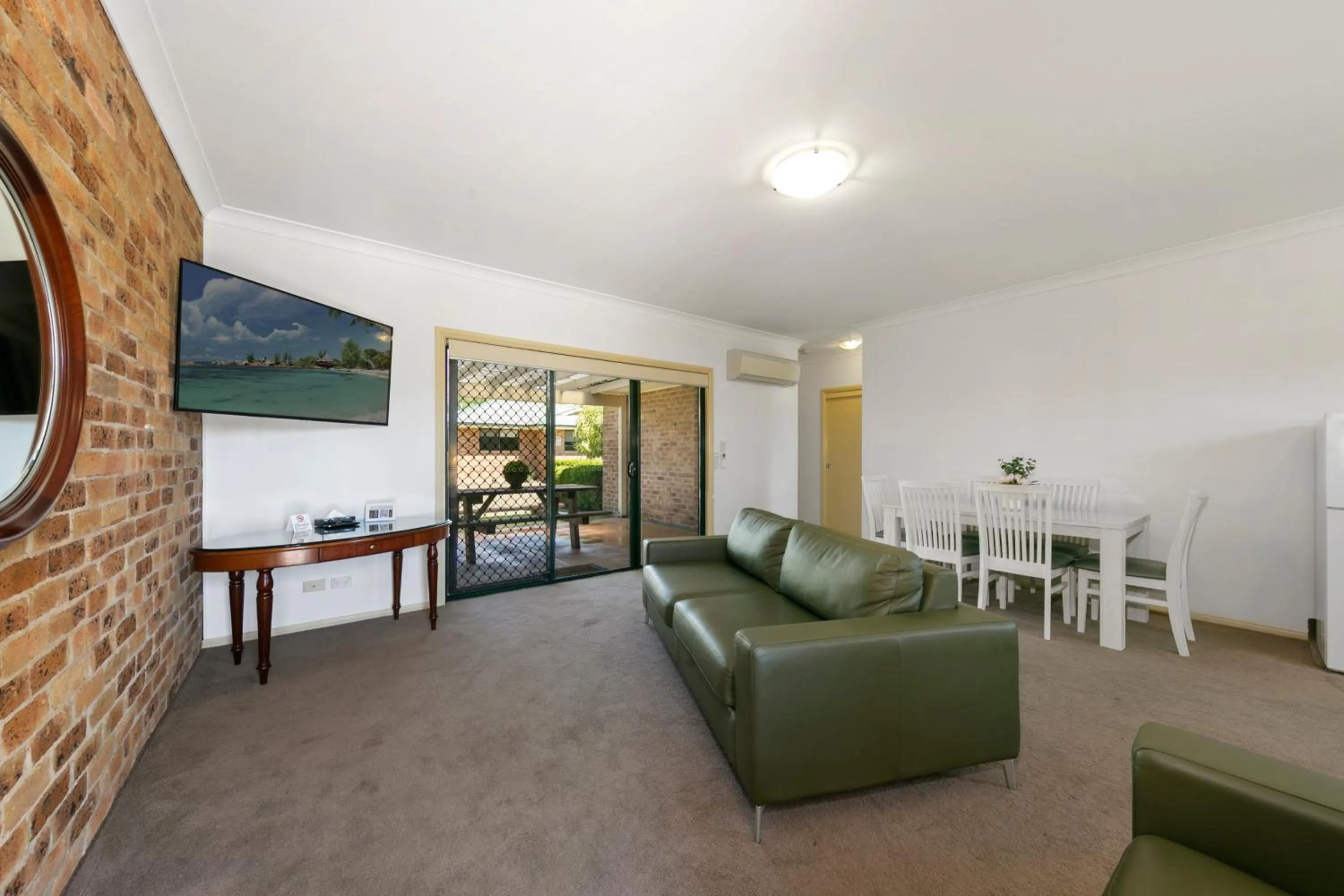 Living room in Potters Apartments