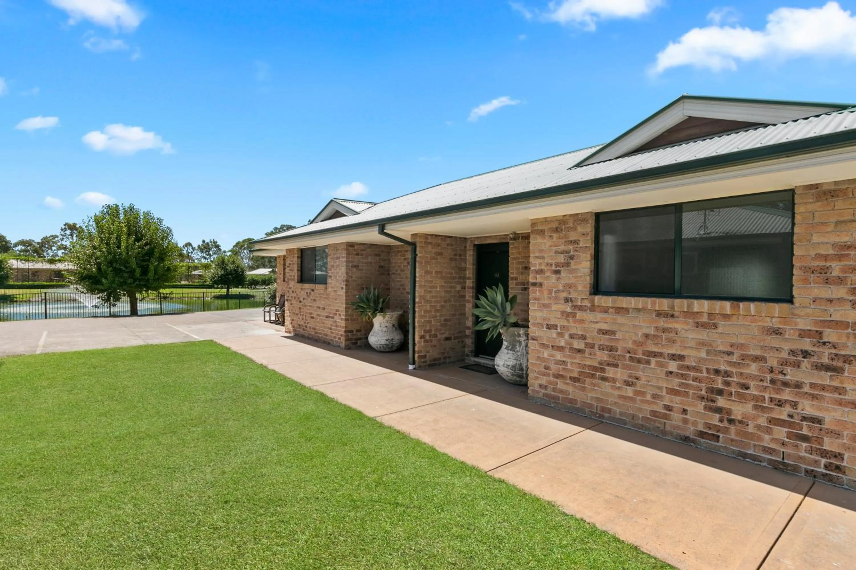 Garden view in Potters Apartments