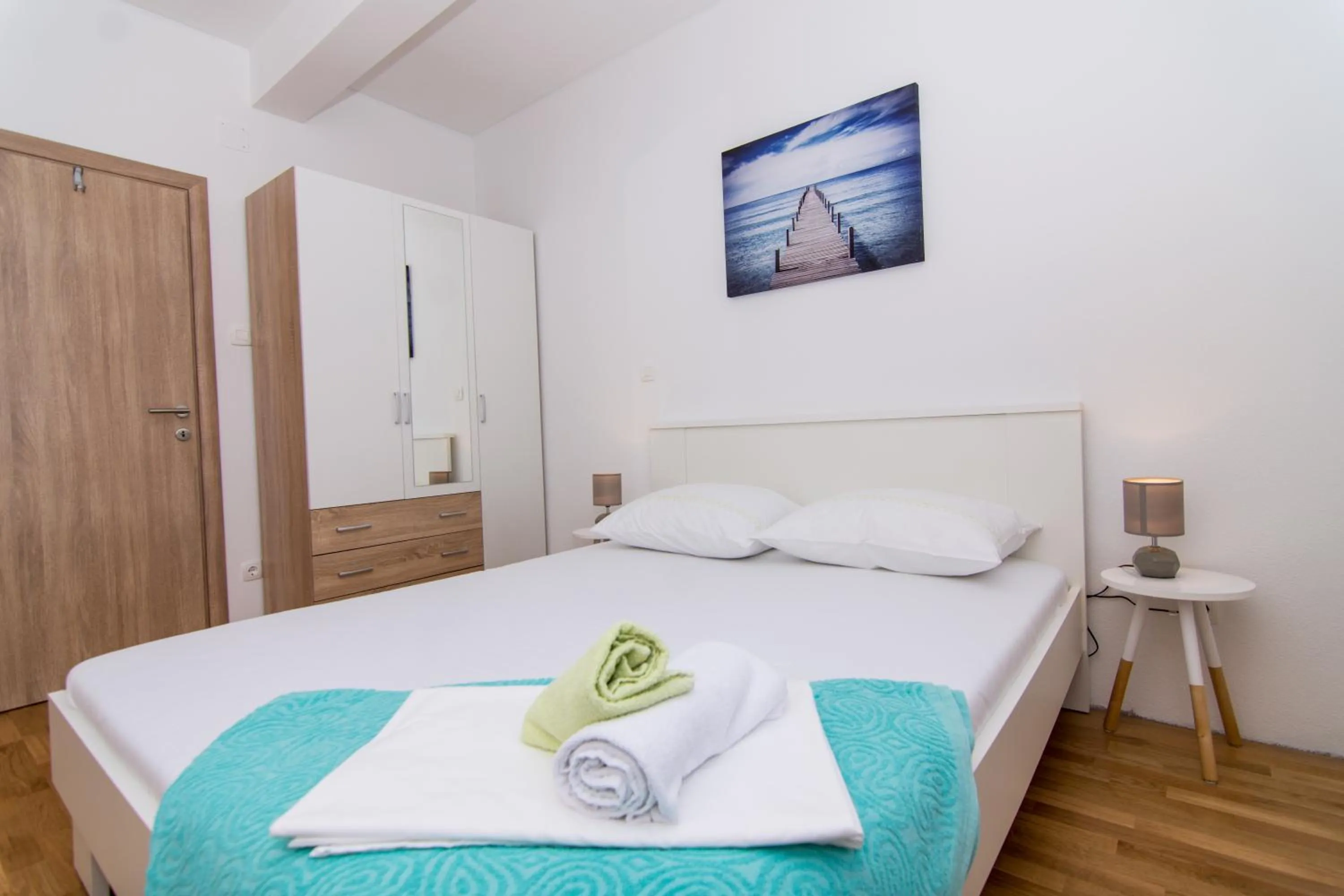 Bed in Apartments Ploka