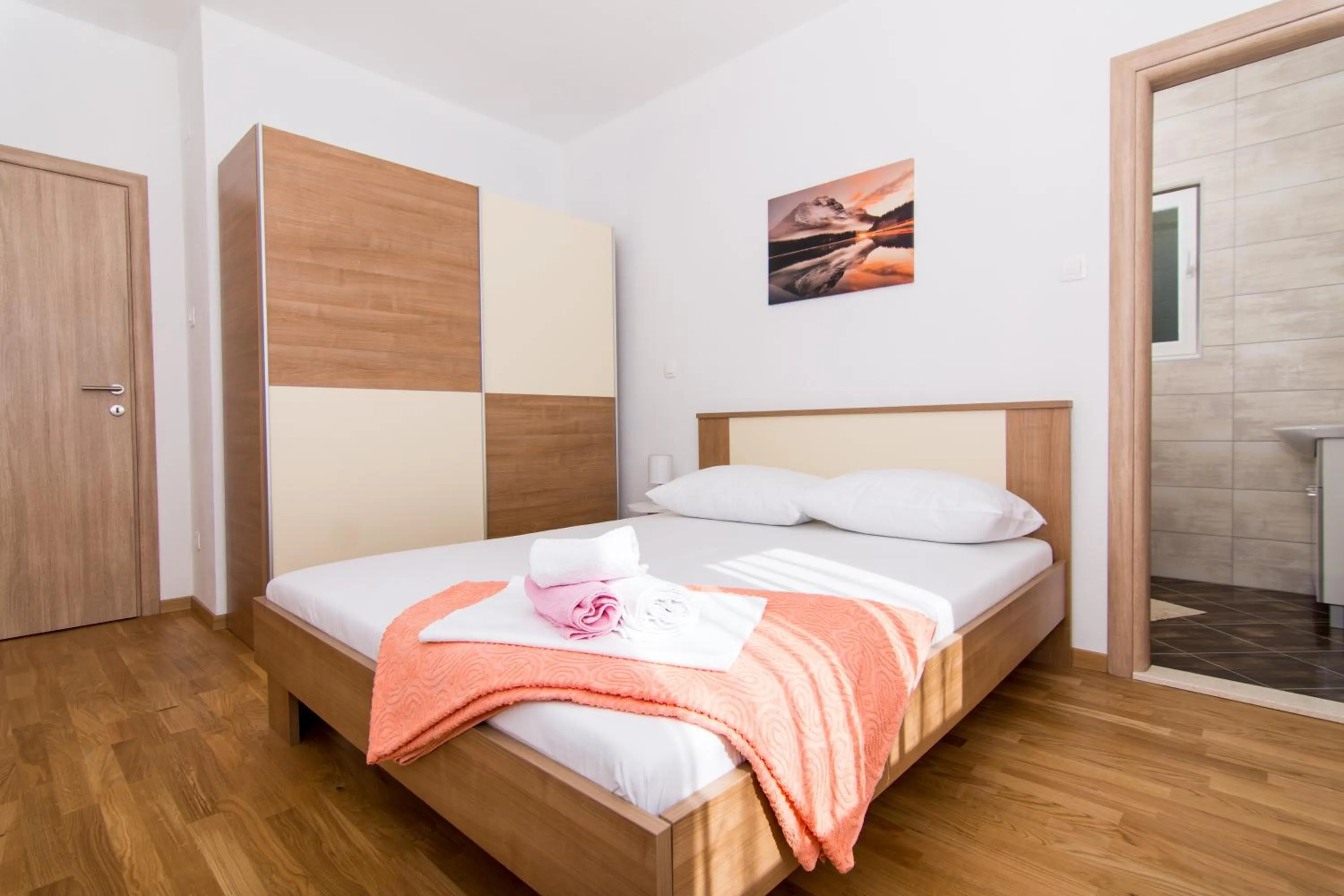 Bed in Apartments Ploka