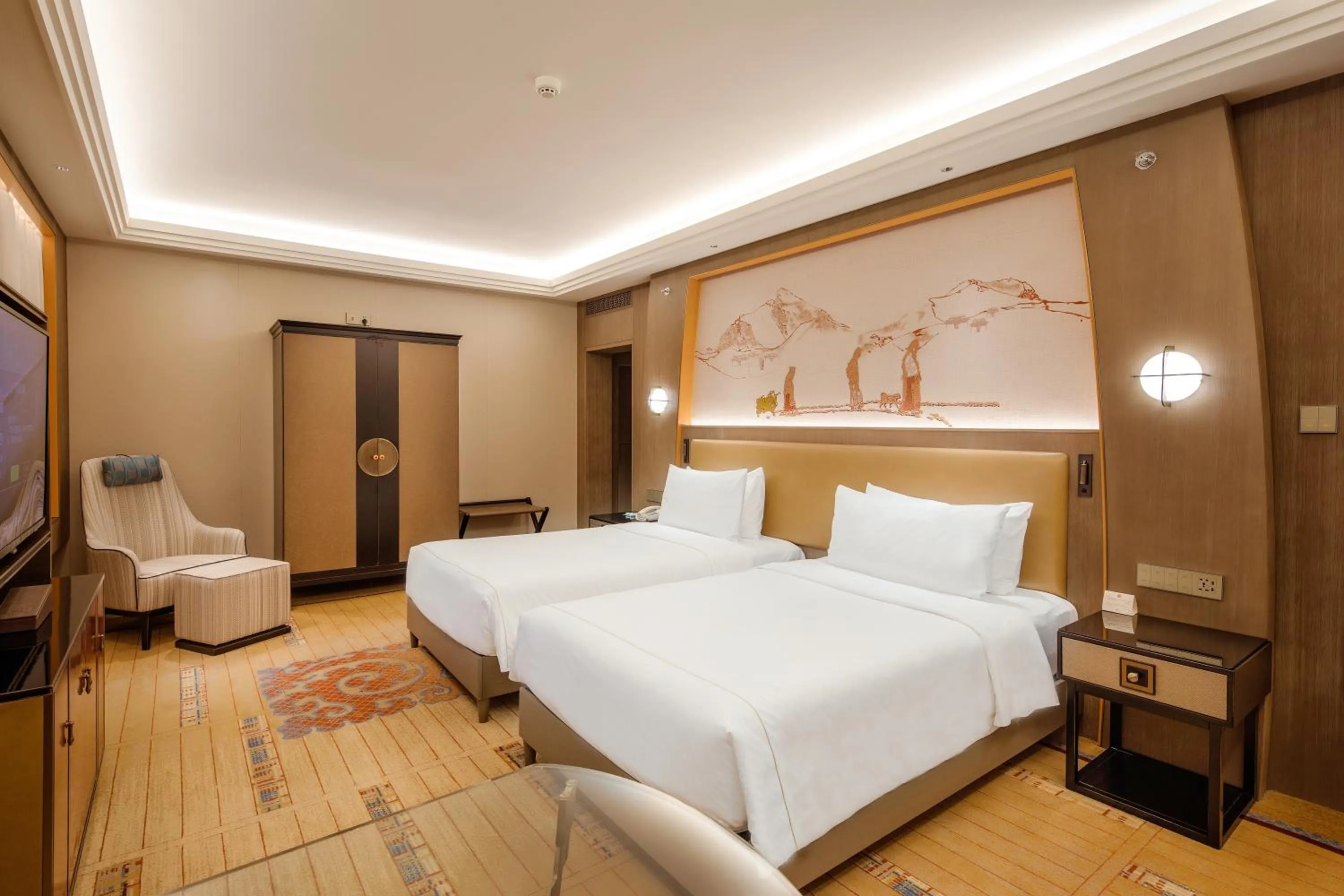 Bedroom, Bed in Chengdu Tibetan Hotel