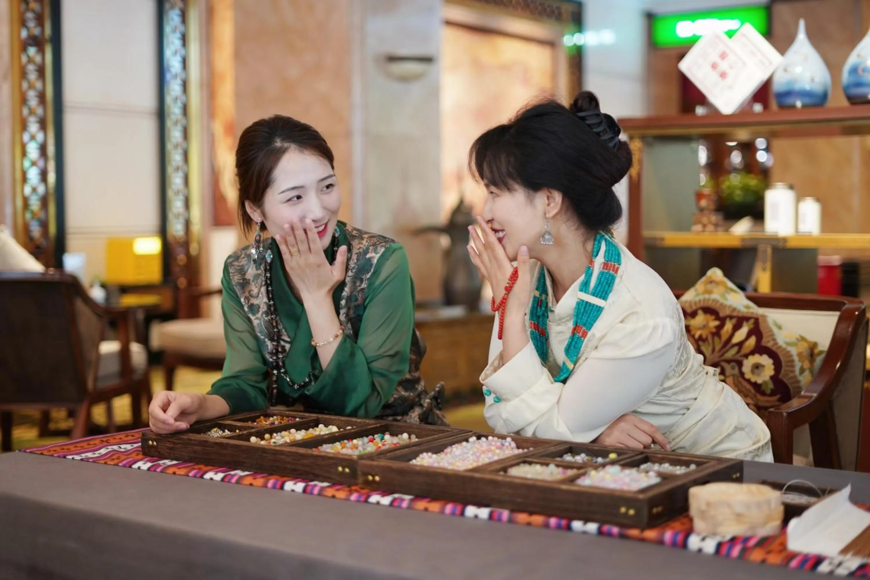 Staff in Chengdu Tibetan Hotel