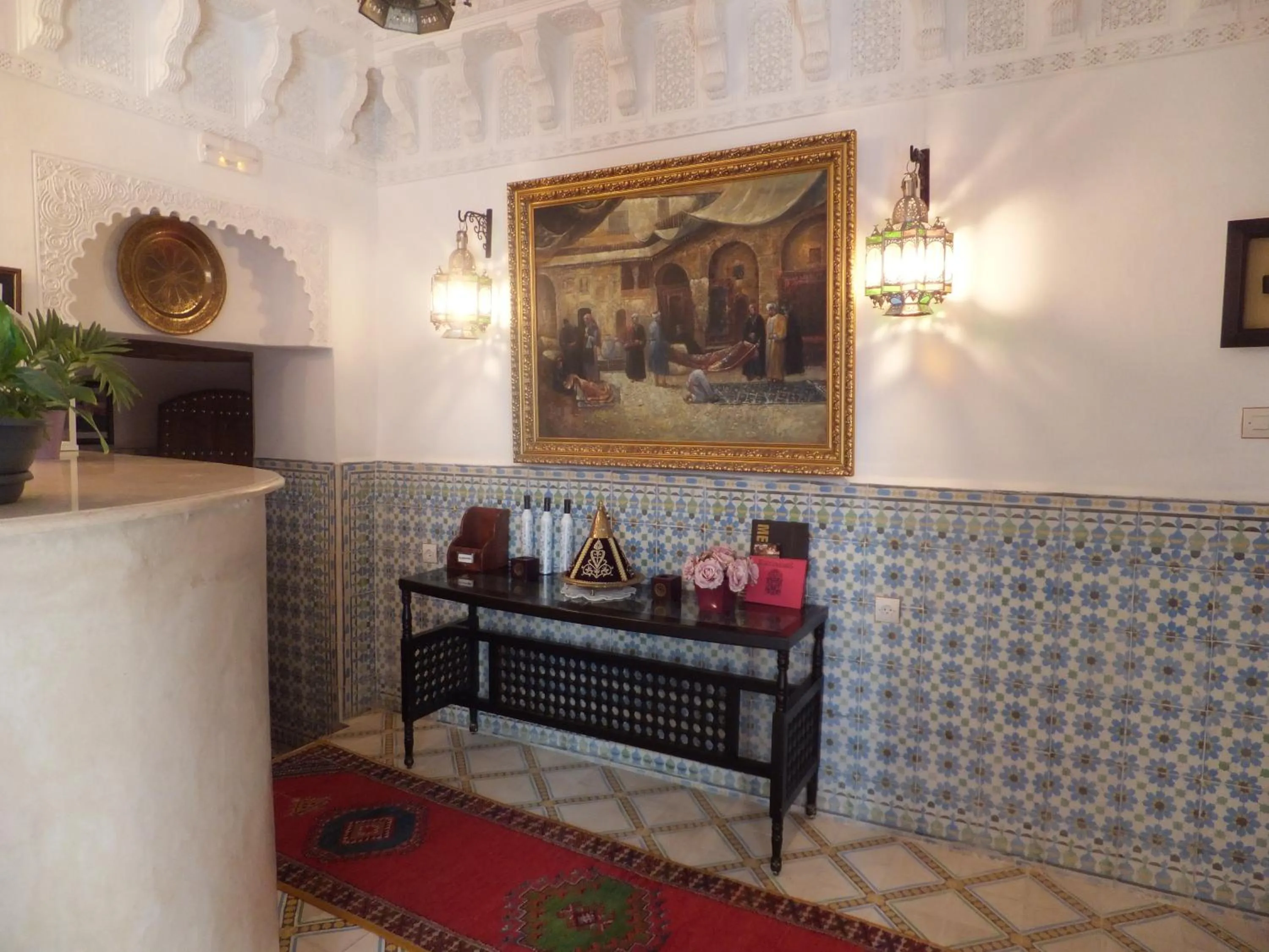 Lobby or reception in Riad Mouna