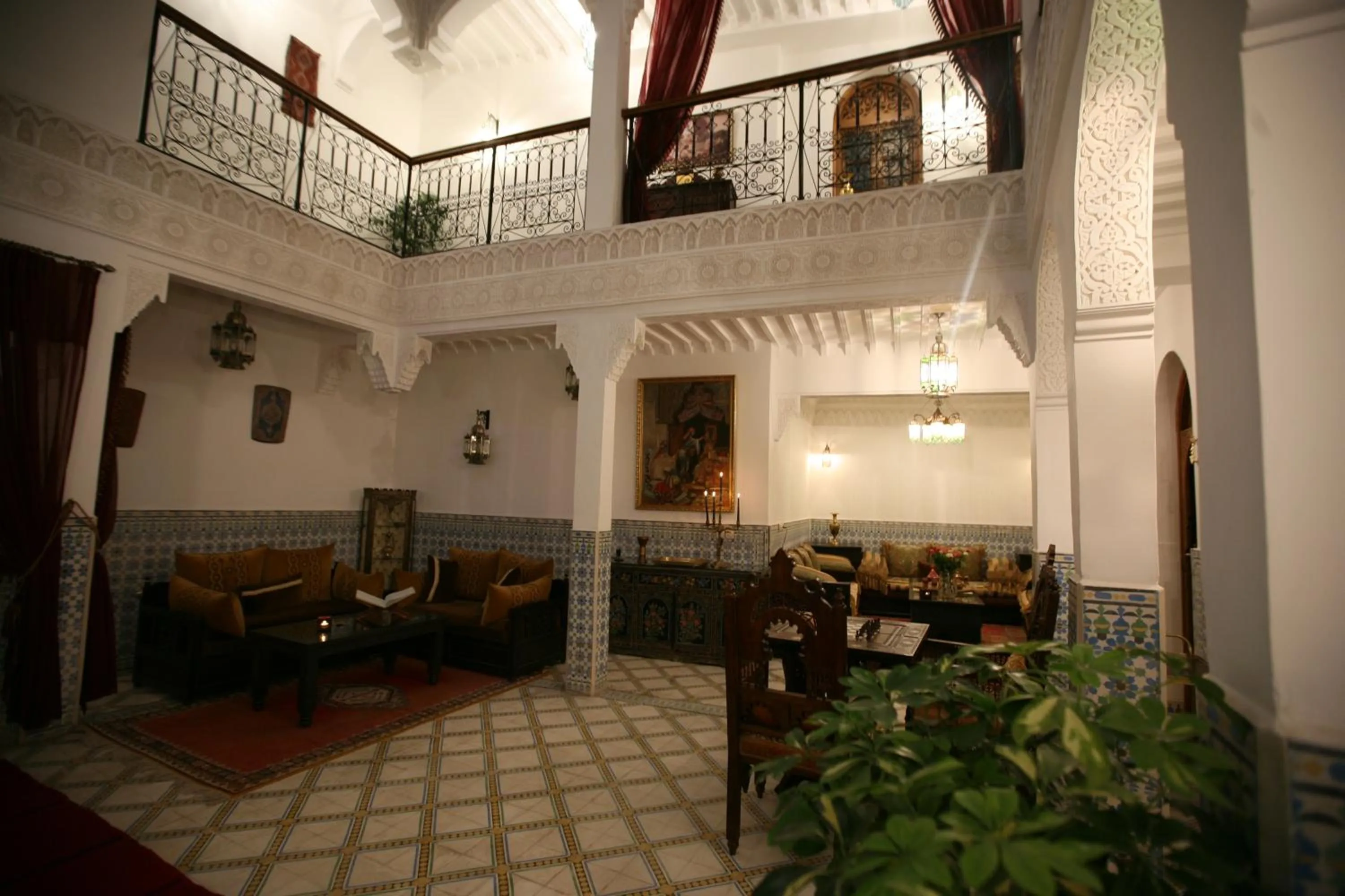 Lobby or reception in Riad Mouna