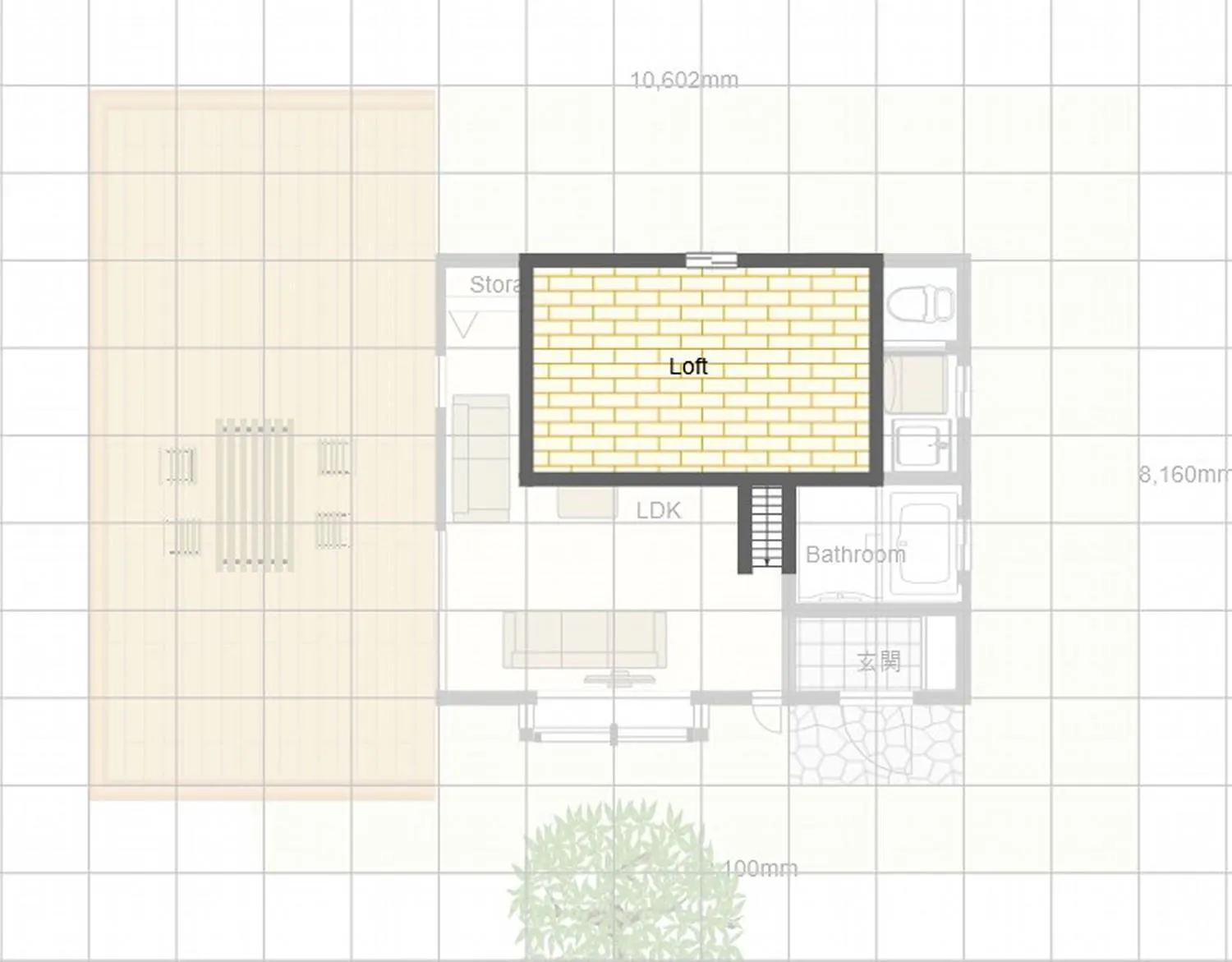 Floor plan in Villa Relax