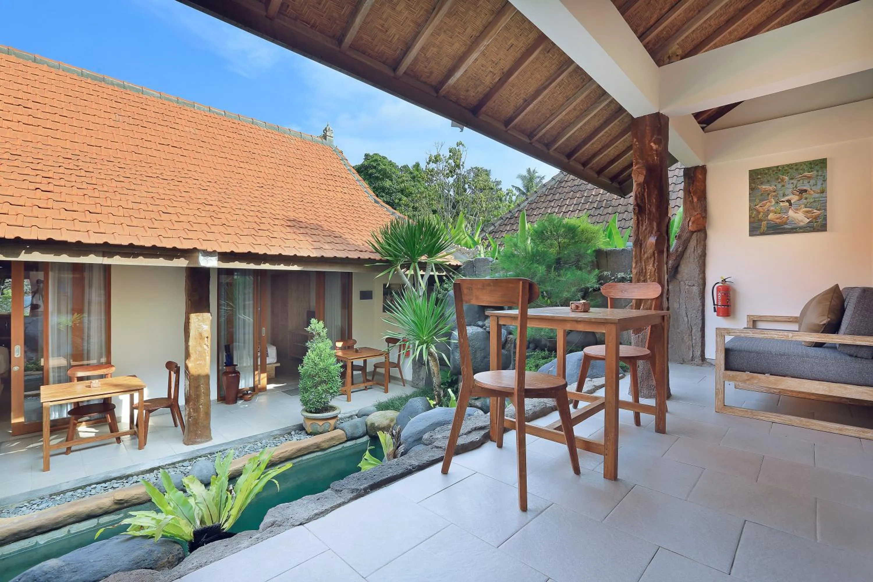 Balcony/Terrace in Batu Agung Villa Ubud