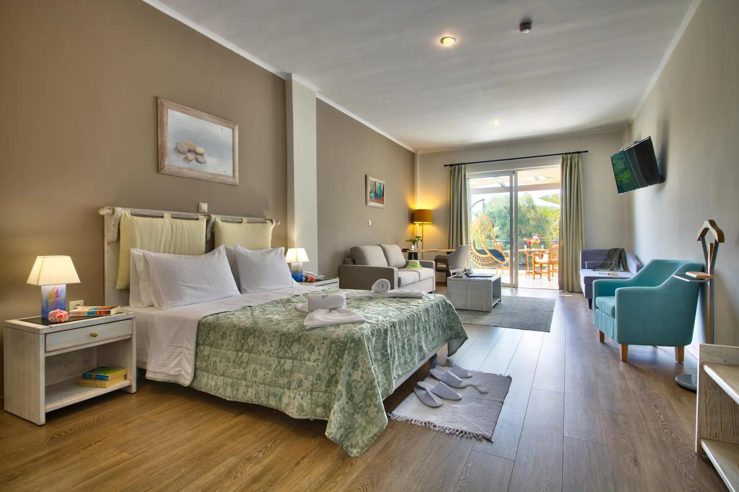 Photo of the whole room, Bed in Paxos Club Resort & SPA