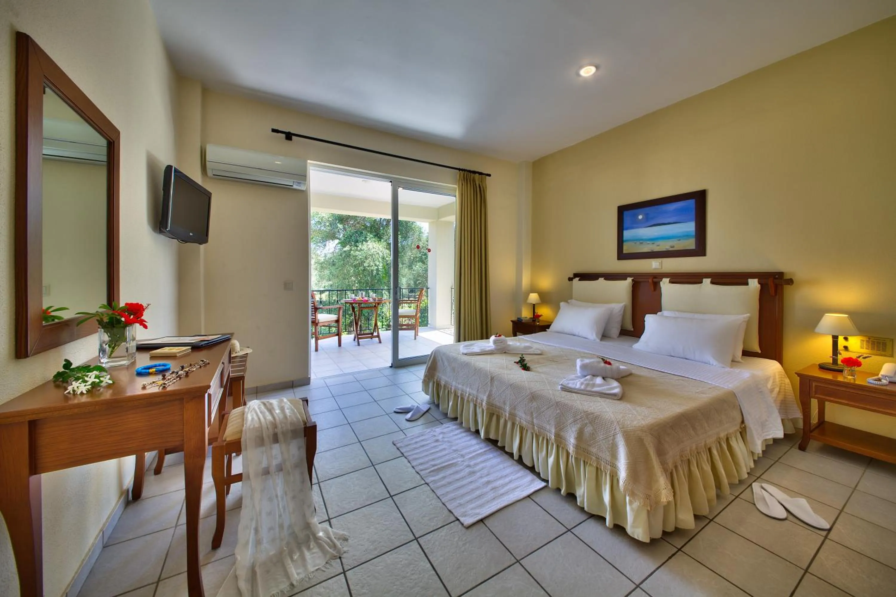 Photo of the whole room, Bed in Paxos Club Resort & SPA