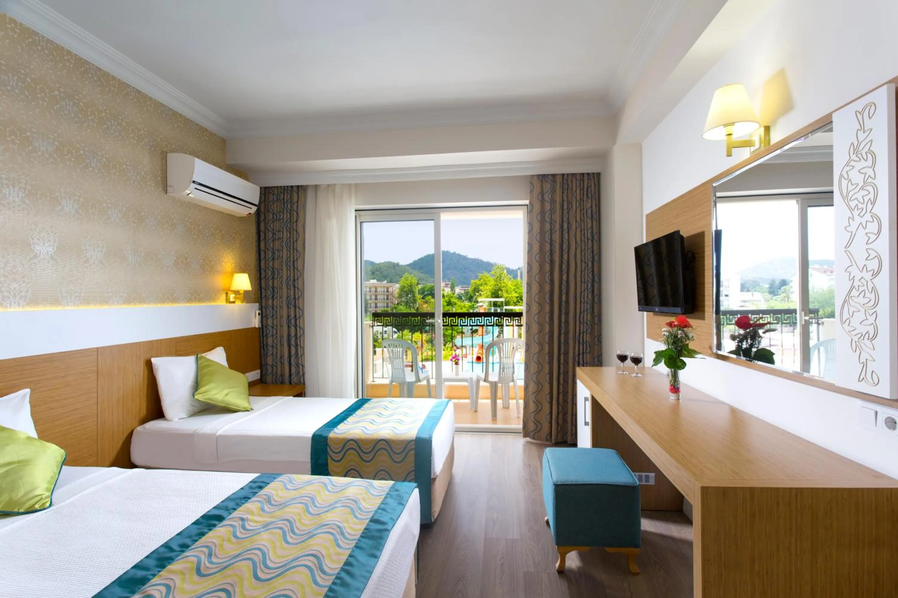 City view, Bed in Kemer Dream Hotel