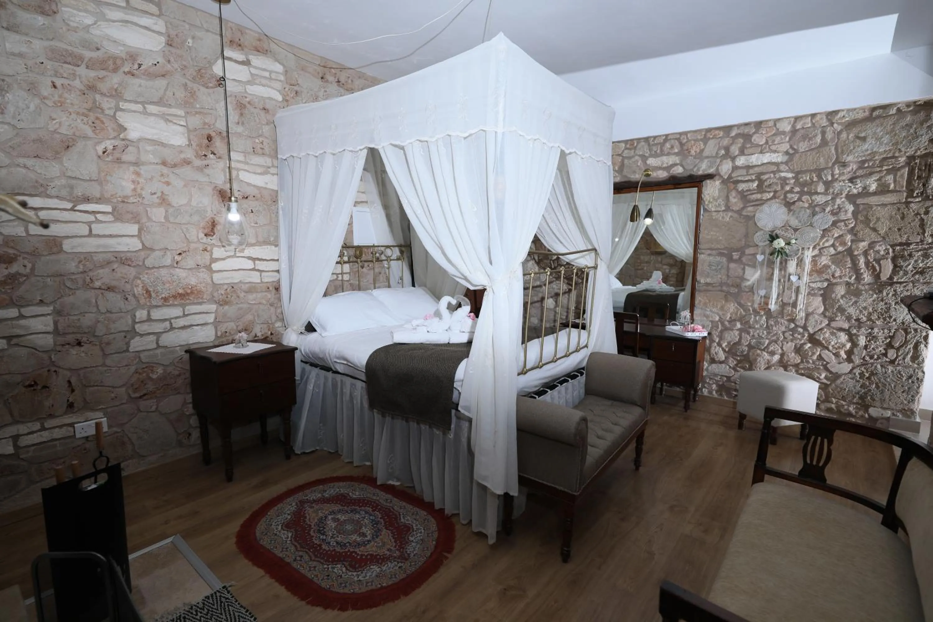 Bed in Hanna Koumi Boutique Hotel