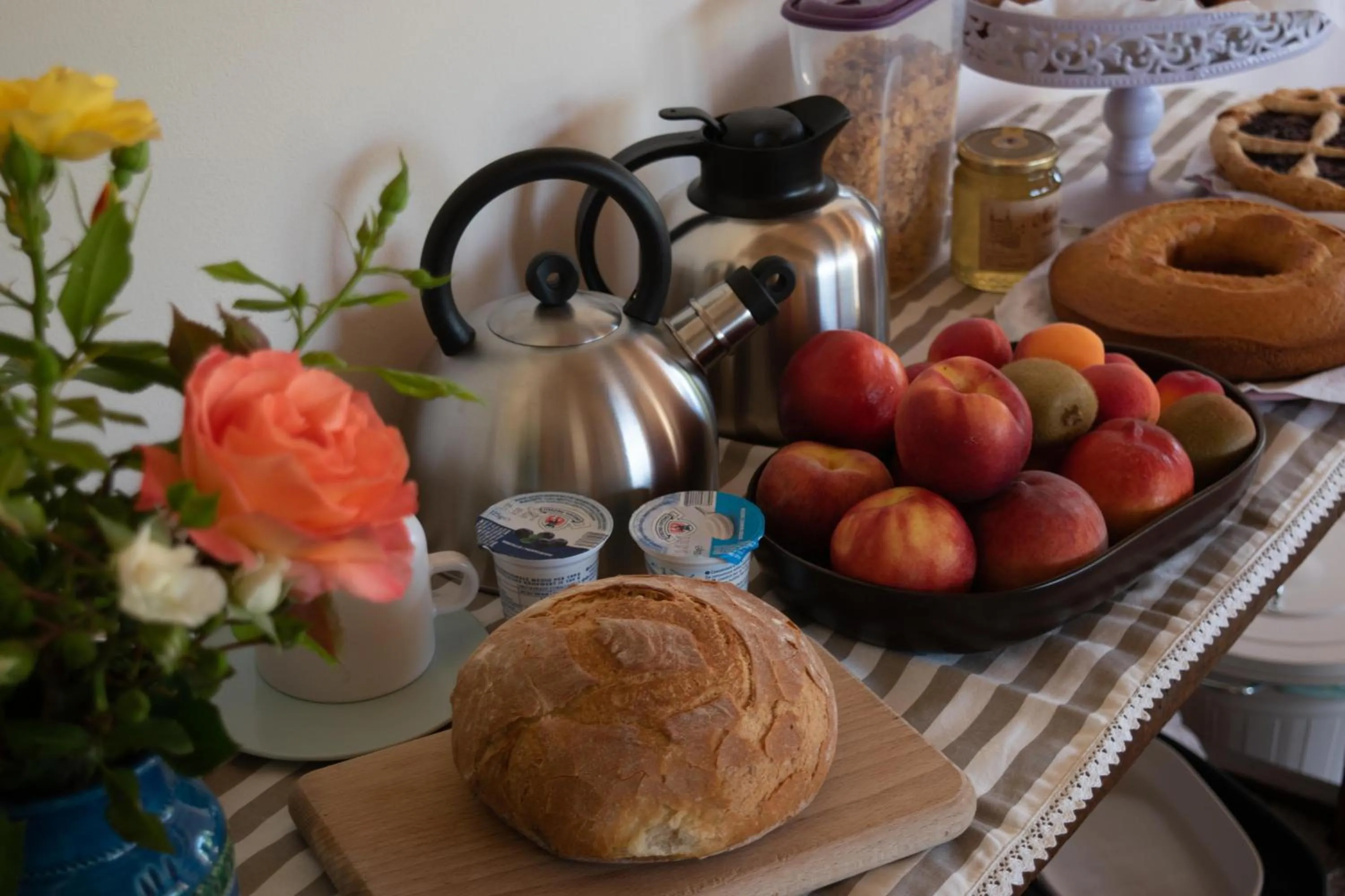 Italian breakfast in B&B Le Quattro Civette