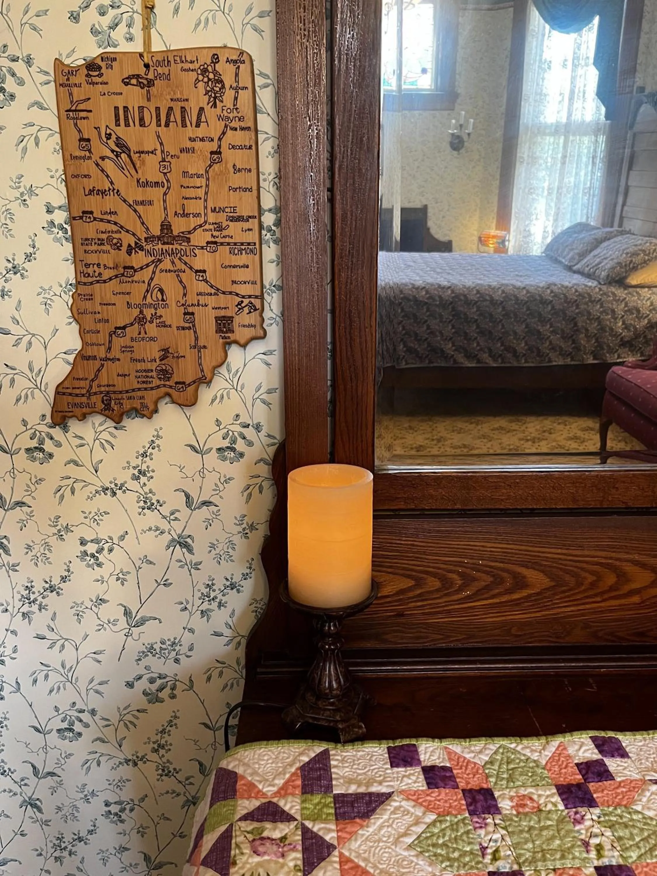 Bed in Innisfree Bed & Breakfast