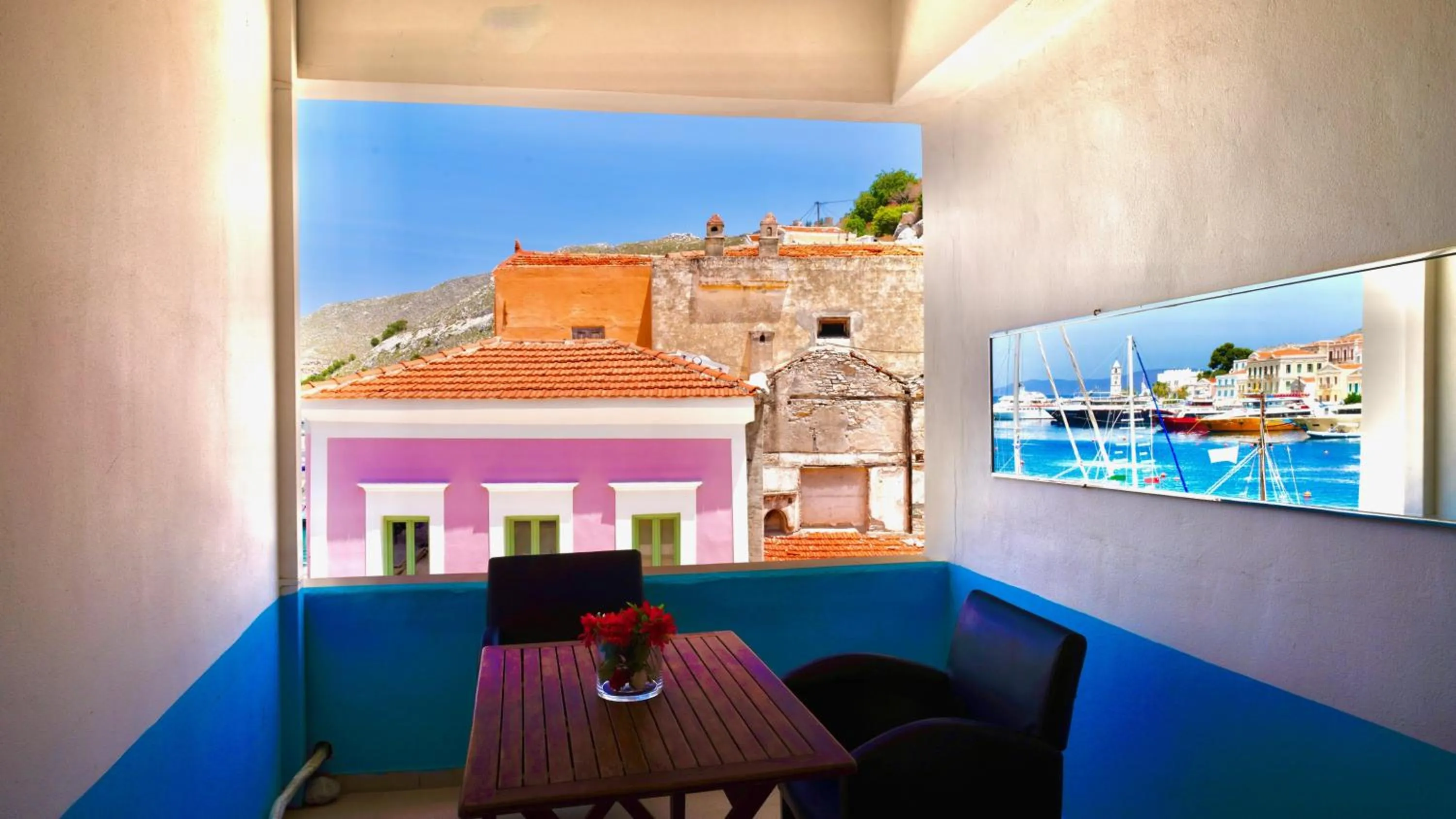 Seating area in Captain's Suites