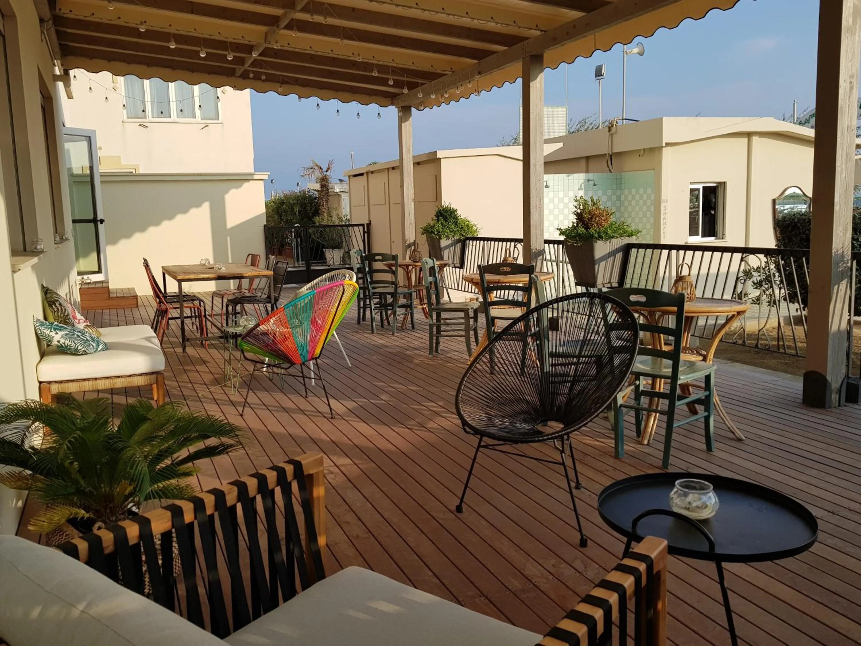 Balcony/Terrace in Albergo Aquila