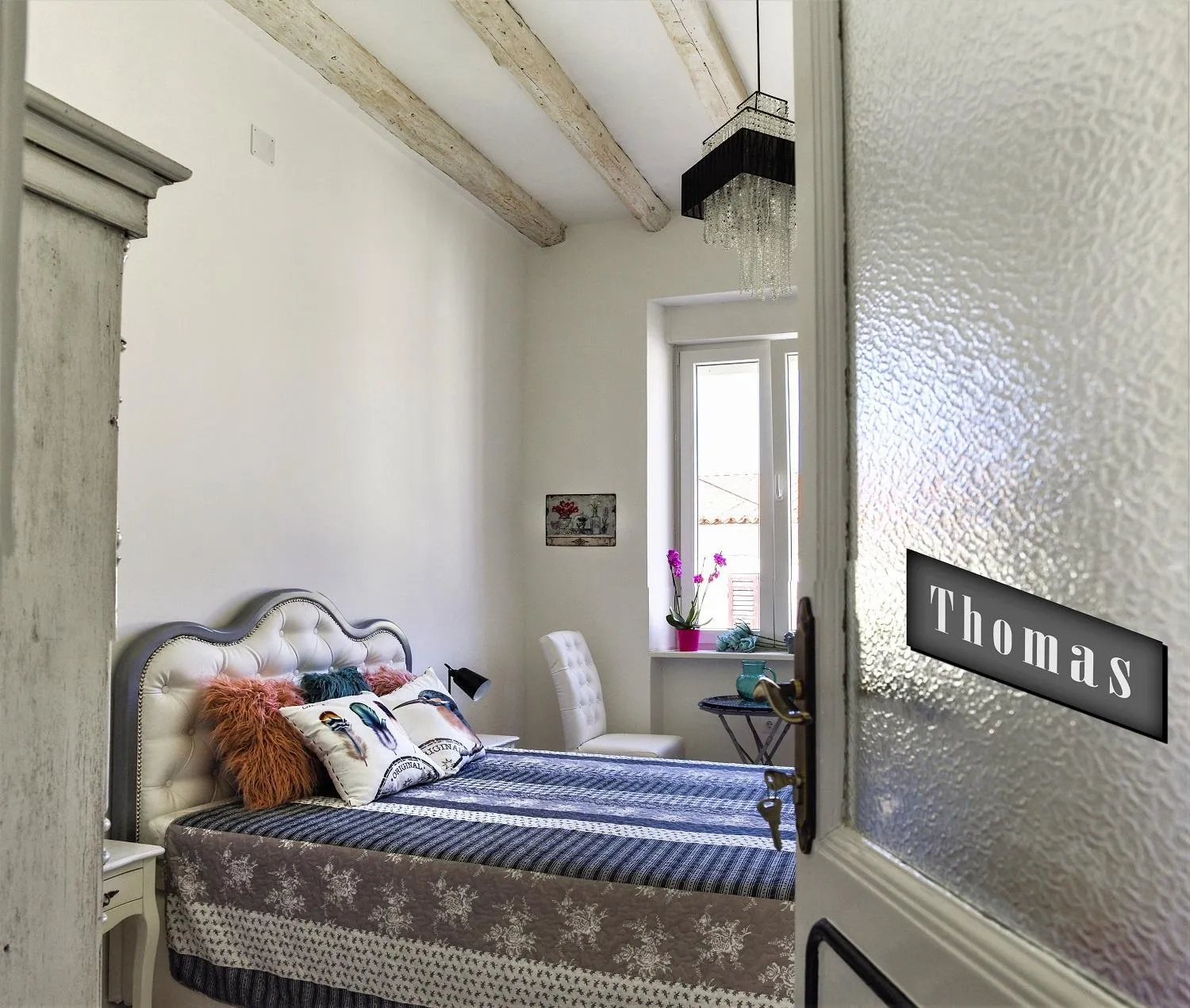 Bed in Emma's rooms B&B