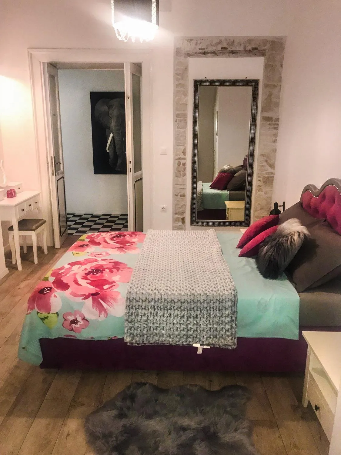 Bed in Emma's rooms B&B