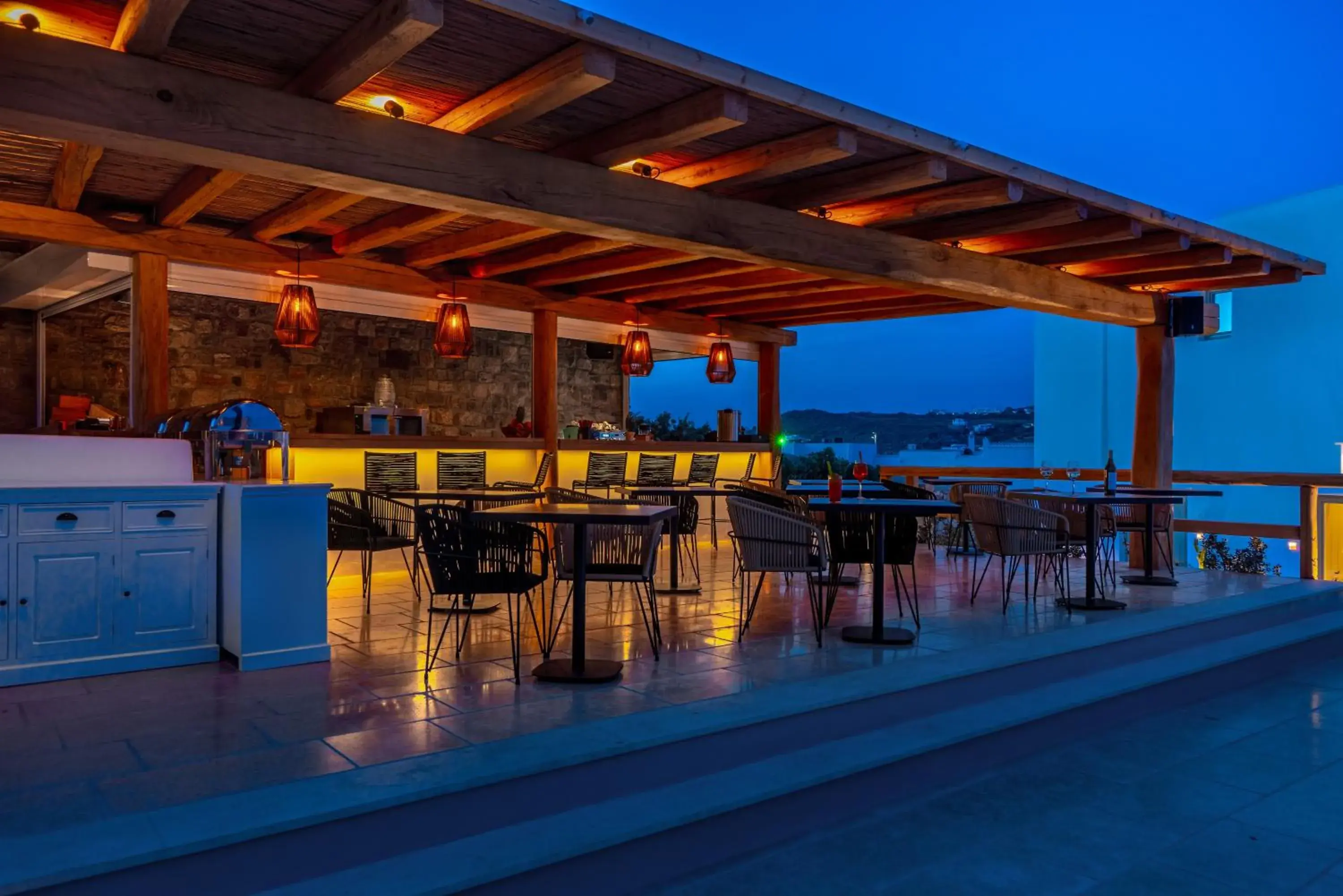 Lounge or bar in Mykonos Cactus Lounge or bar in Mykonos Cactus