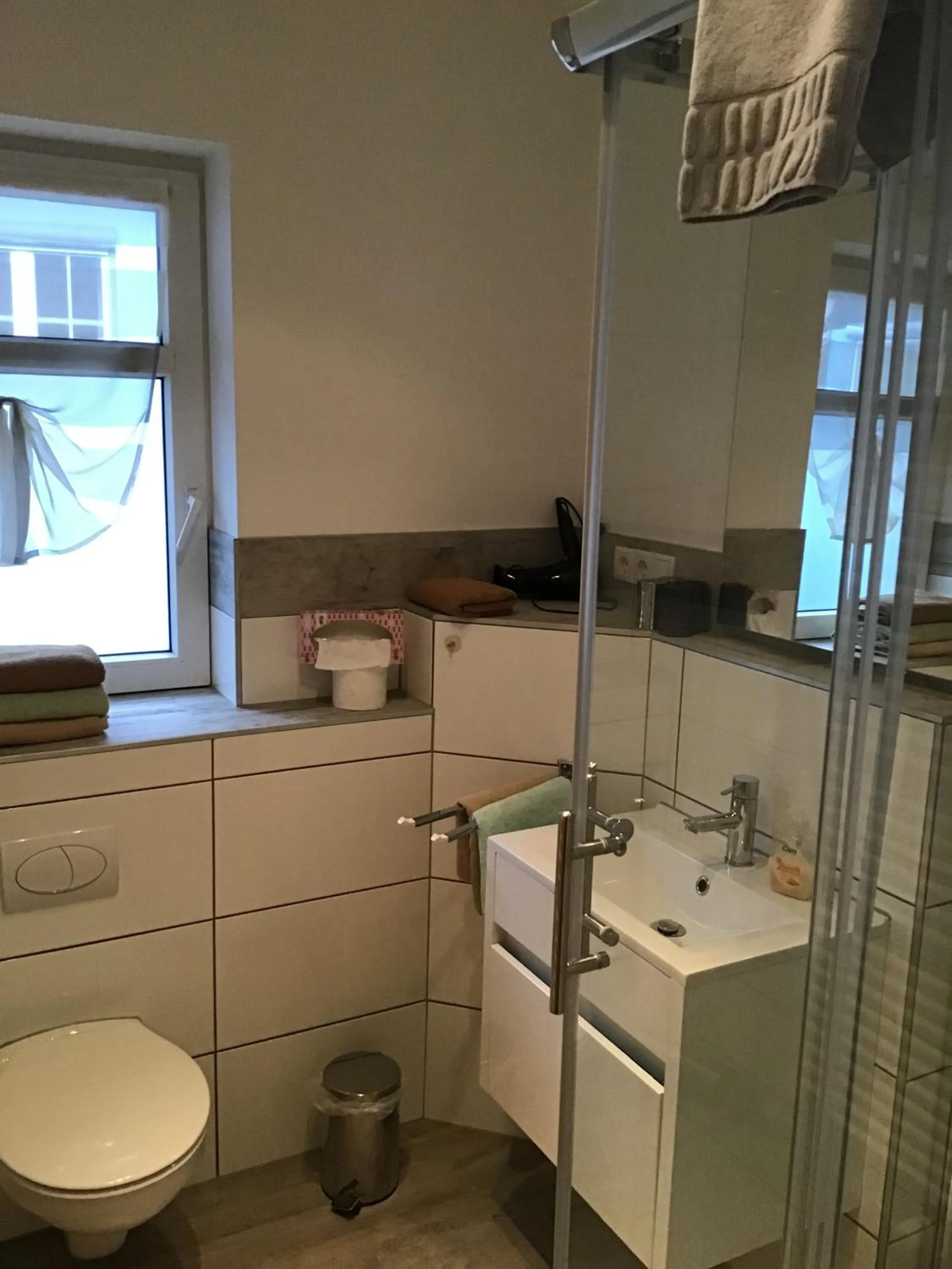 Bathroom in Pension am Schlossberg