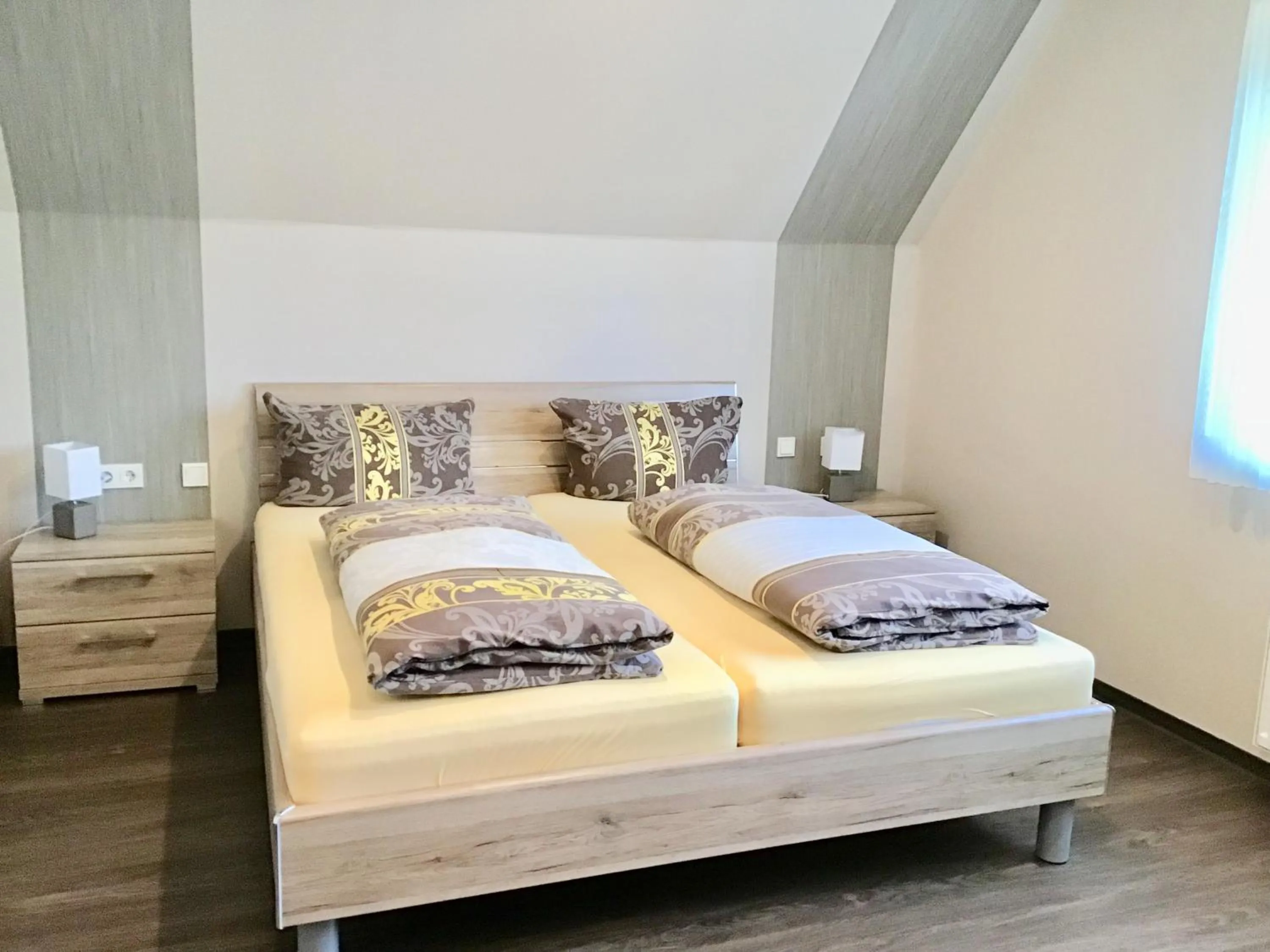 Photo of the whole room, Bed in Pension am Schlossberg